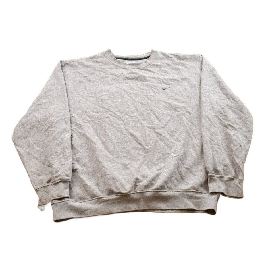Nike Clothing > Gender Neutral Adult Clothing > Hoodies & Sweatshirts > Sweatshirts Vintage 1990s Nike Embroidered Mini Swoosh Crewneck Sweatshirt Men's XL