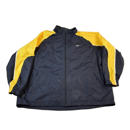 Nike Clothing > Gender Neutral Adult Clothing > Jackets & Coats Vintage Y2K Nike Mini Swoosh Zip Up Windbreaker Jacket Men's 2XL