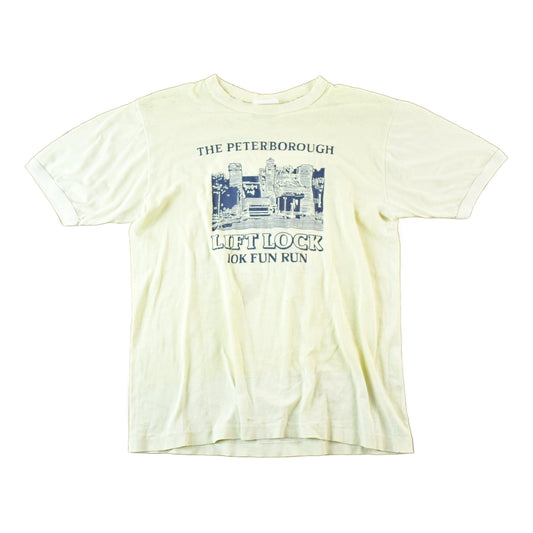 Nike Clothing > Gender Neutral Adult Clothing > Tops & Tees > T Shirts Vintage 1980s The Peterborough Lift Lock Run Souvenir T-Shirt Mens S