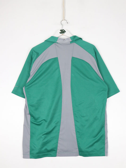 Nike Golf Polo Shirt Mens XL Green Sphere React Swoosh