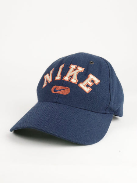 Vintage Nike Hat Cap Mens Blue Swoosh Snap Back 90s – Proper