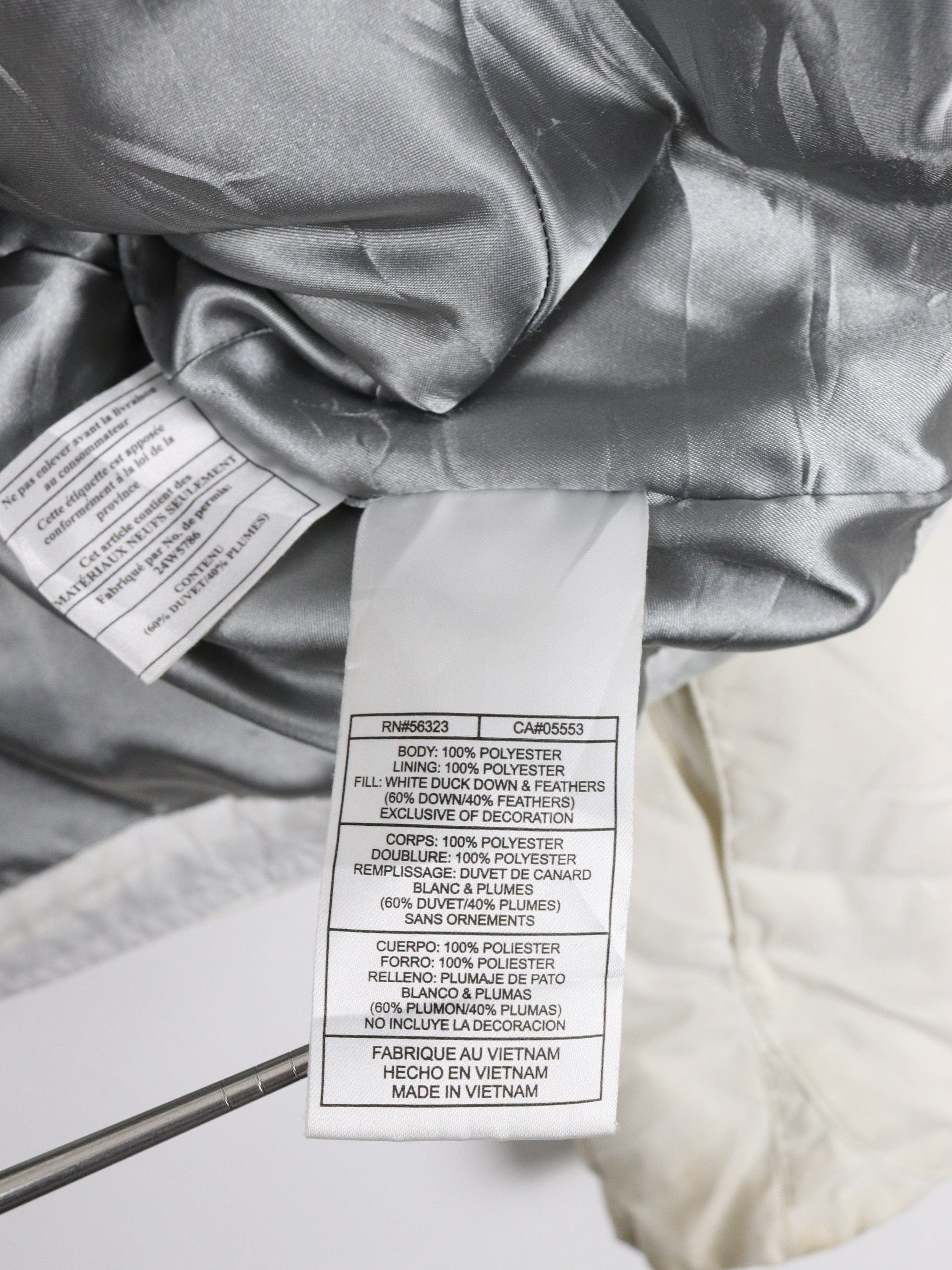 Nike Jacket Womens Large White Down Puffer Swoosh Coat