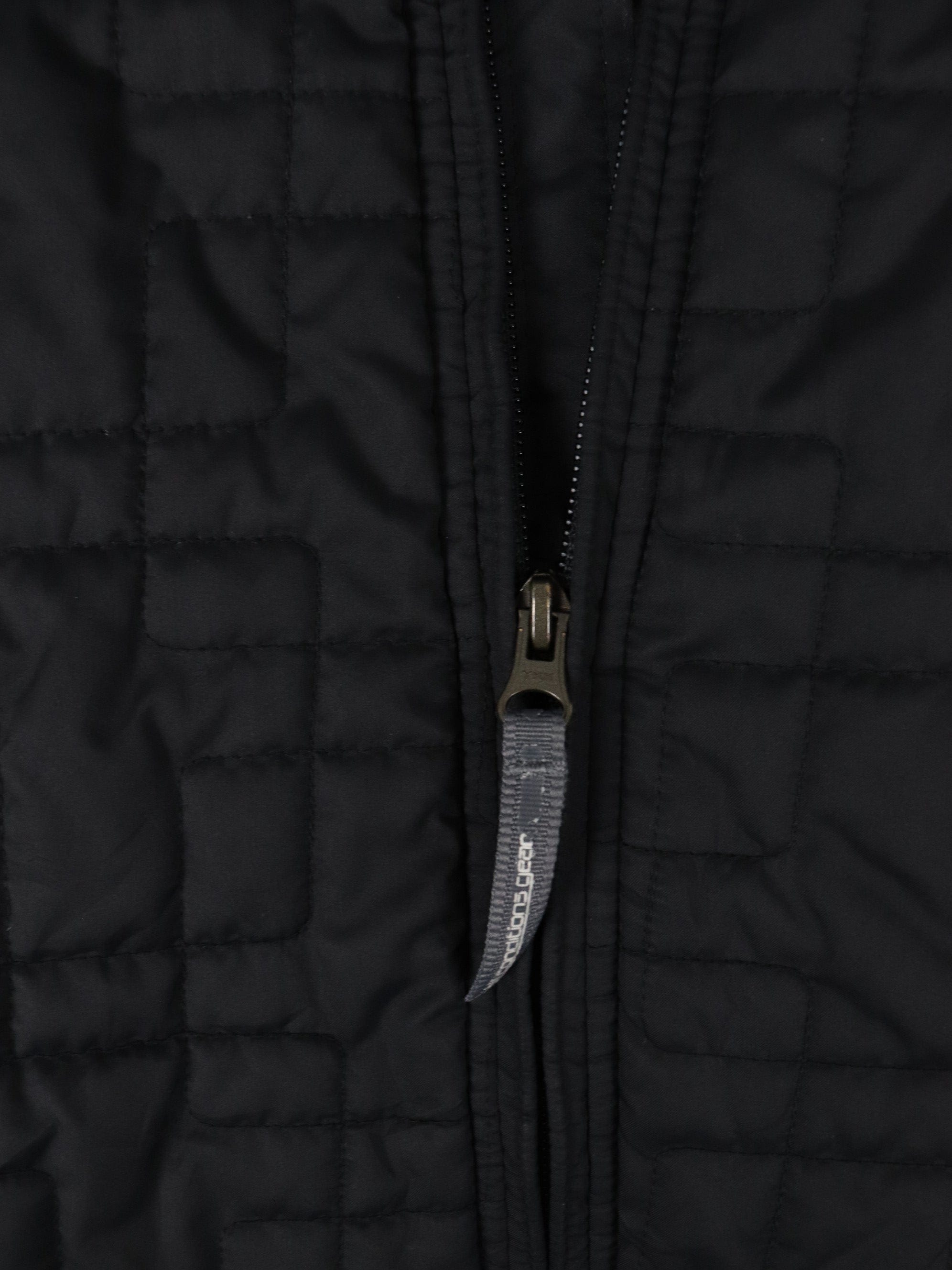 Vintage Nike Jacket Womens Small Short Black Swoosh Coat Y2K