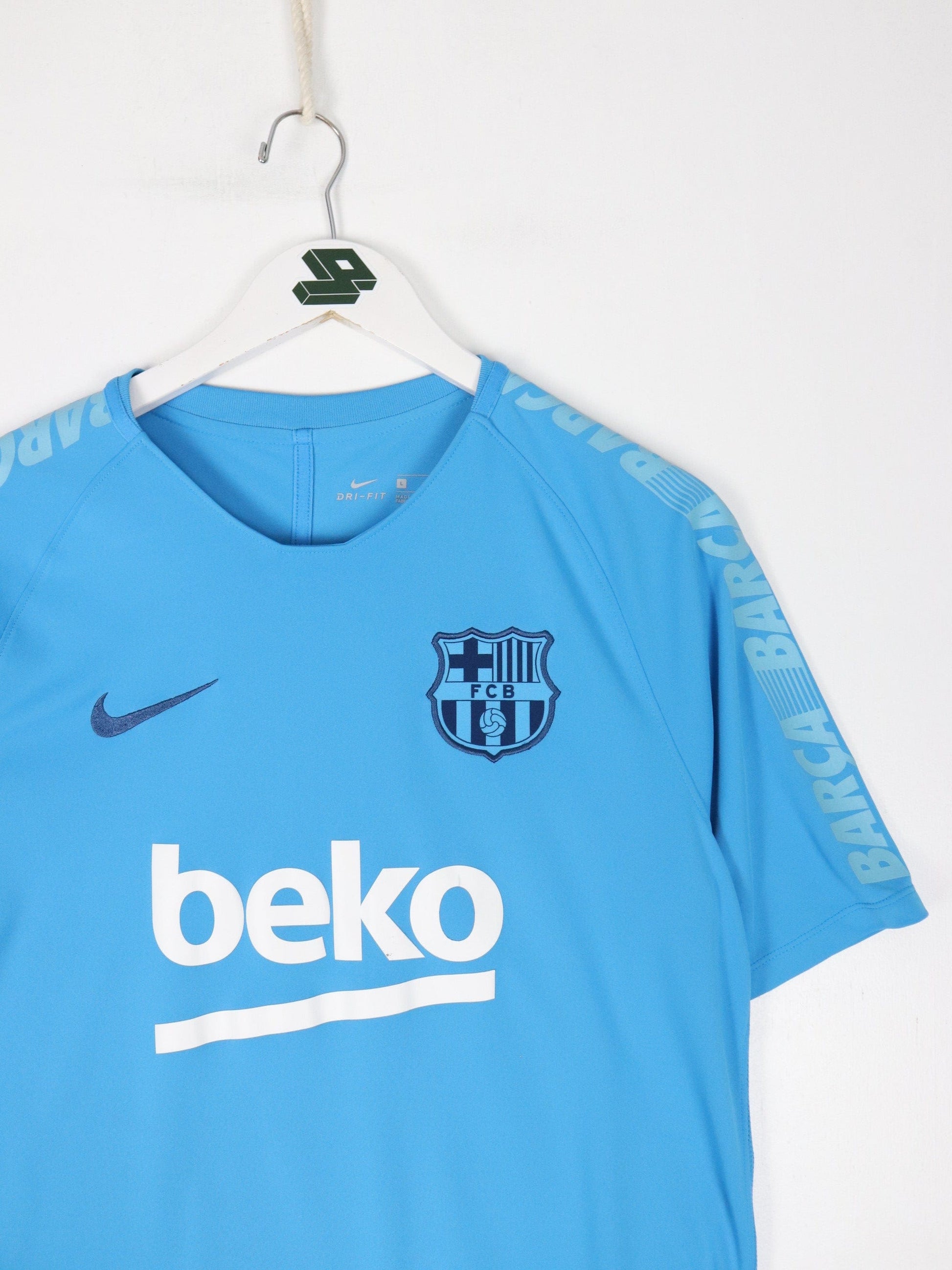 Nike Jersey Barcelona FCB Soccer Jersey Mens Large Blue Nike Kit