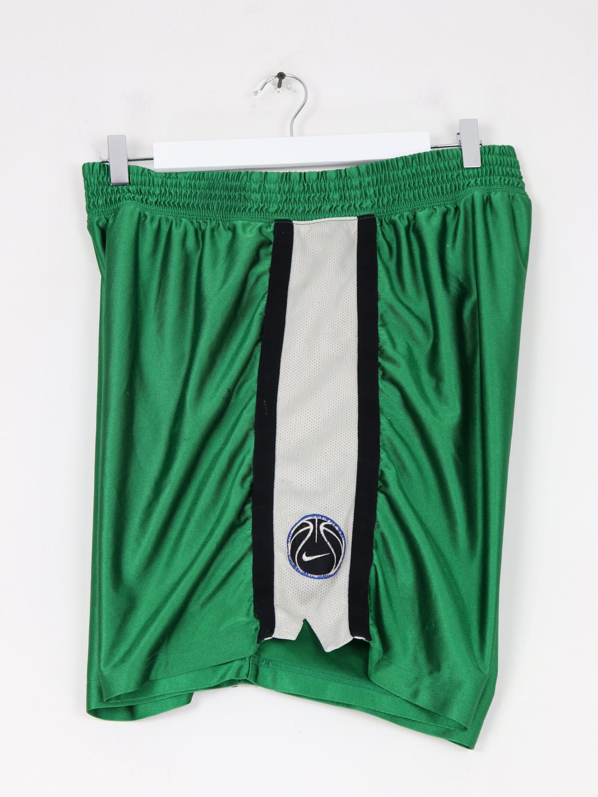 Vintage Nike Shorts Mens XL Green Basketball Shimmer Athletic Y2K