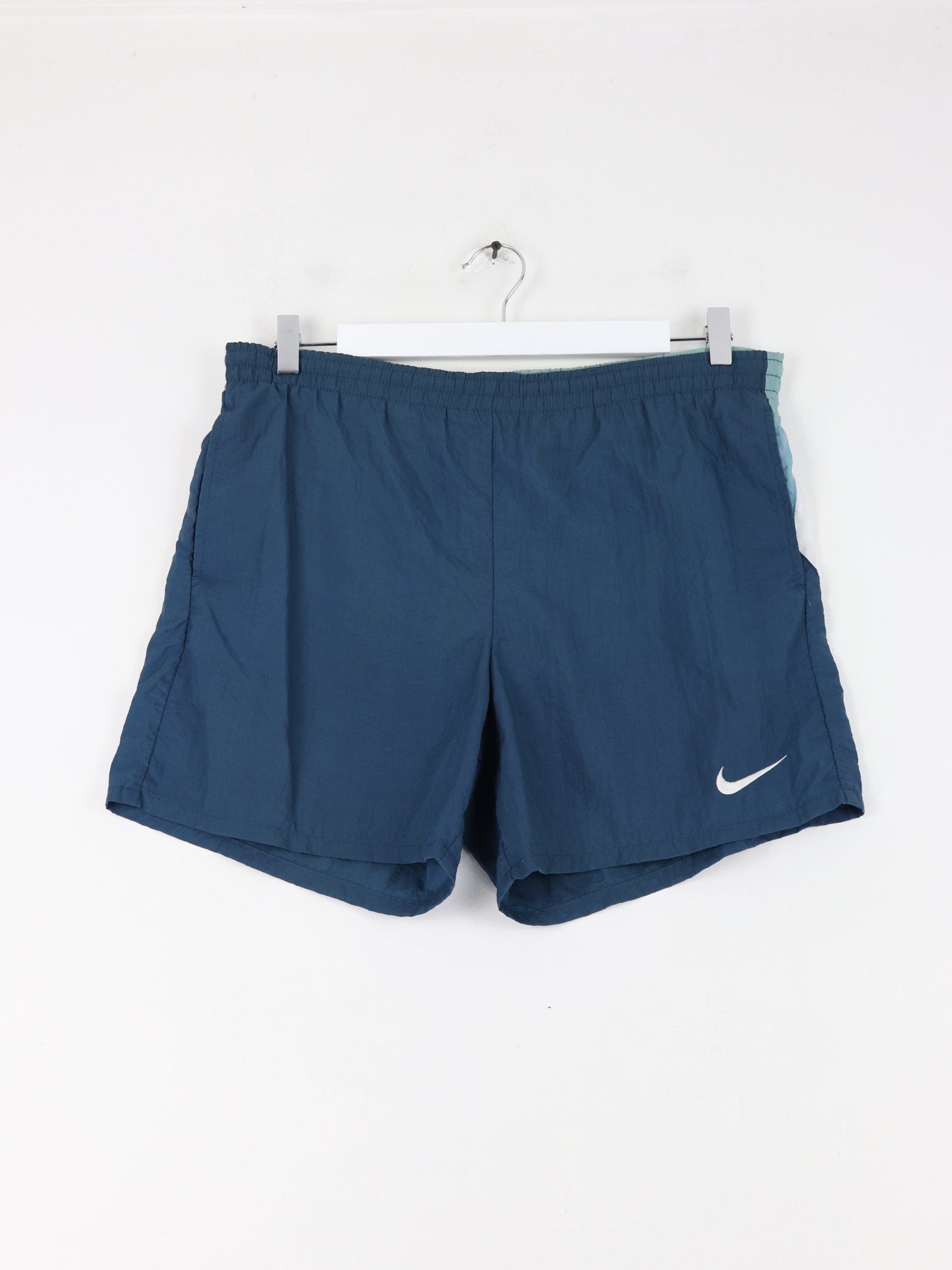 Nike Shorts Vintage Nike Swim Trunks Womens Large Blue Swoosh Bath Suit