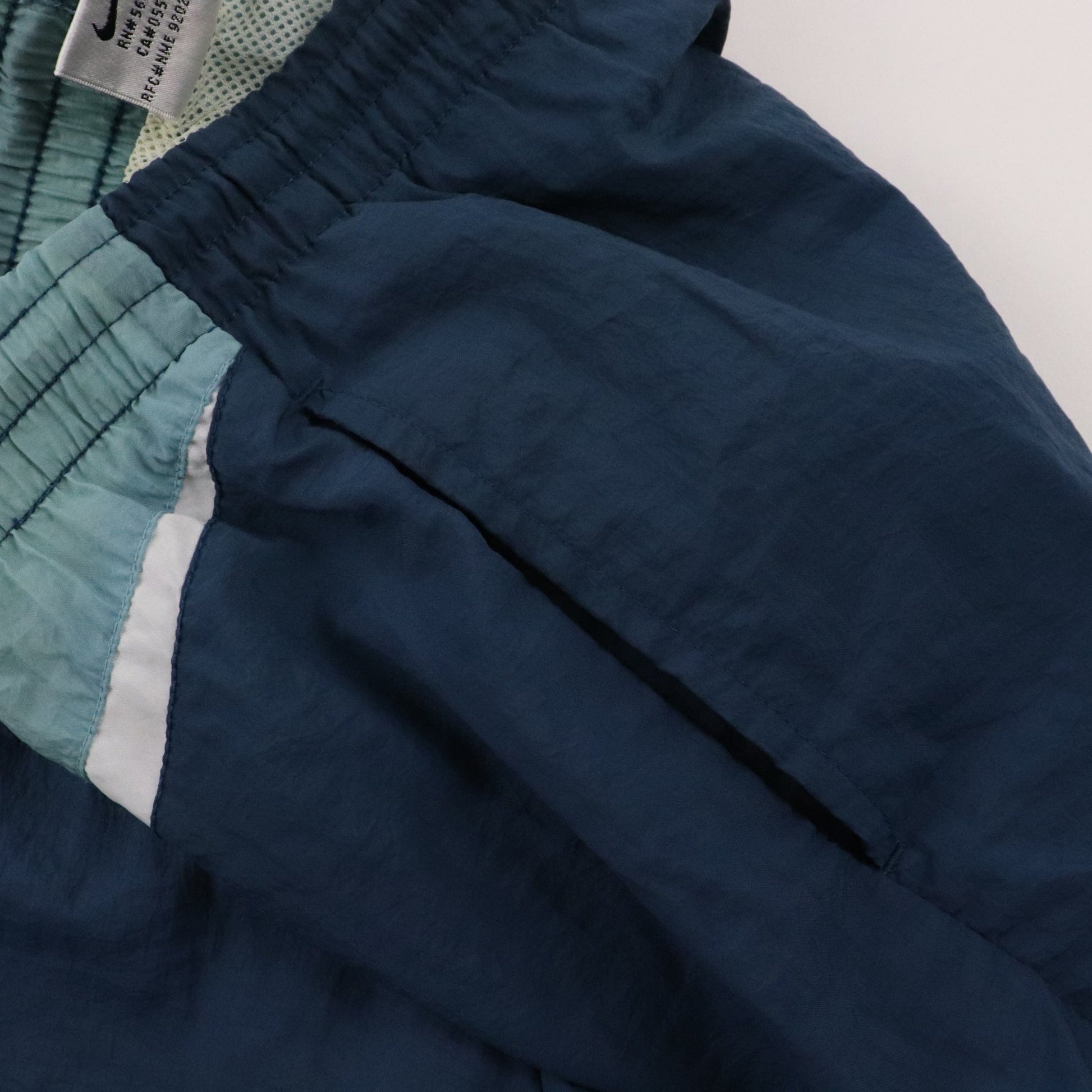 Nike Shorts Vintage Nike Swim Trunks Womens Large Blue Swoosh Bath Suit