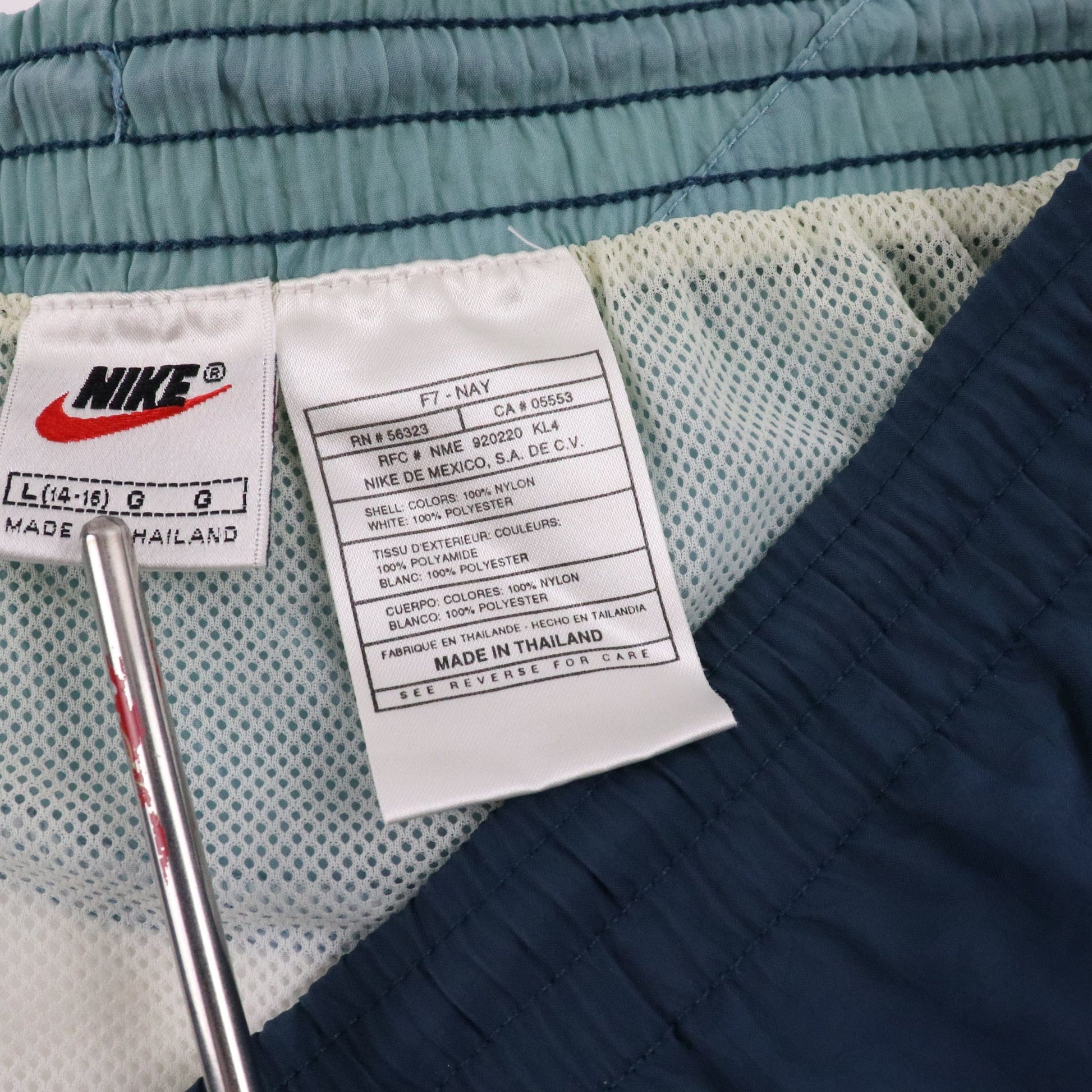 Nike Shorts Vintage Nike Swim Trunks Womens Large Blue Swoosh Bath Suit