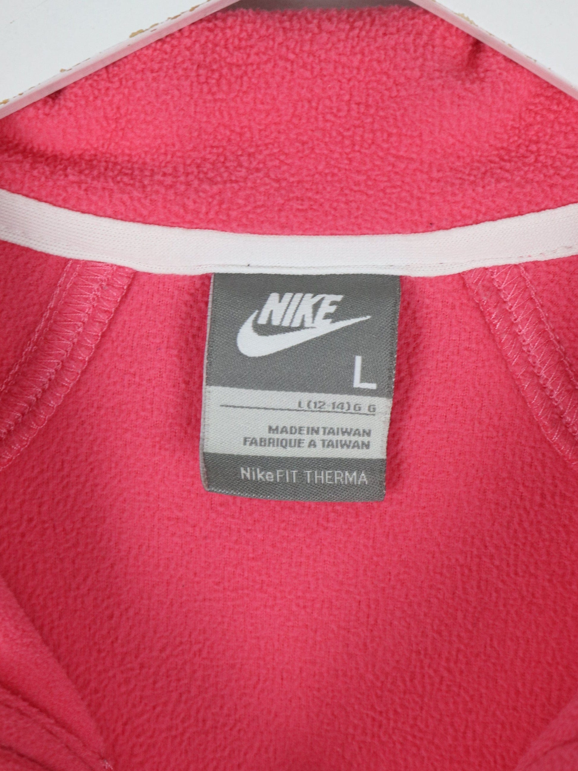 Nike Sweatshirts & Hoodies Nike Sweater Fits Womens Medium Pink Fleece Full Zip