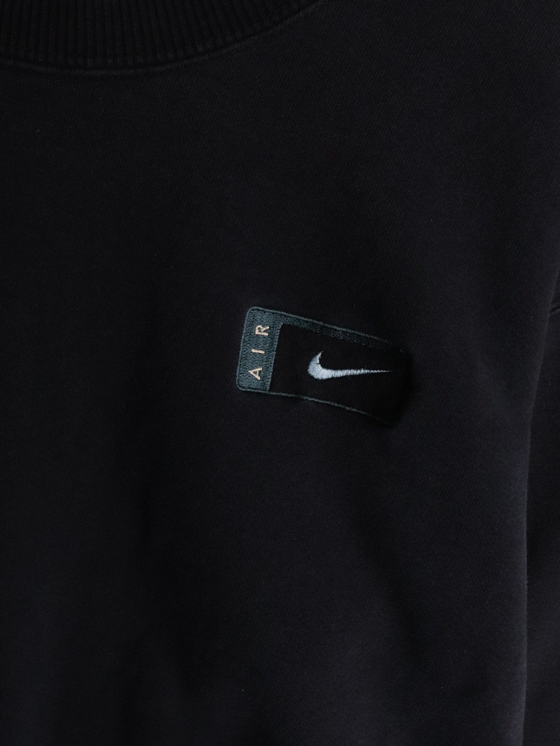 Nike Sweatshirts & Hoodies Vintage Nike Air Sweatshirt Mens Large Black Swoosh