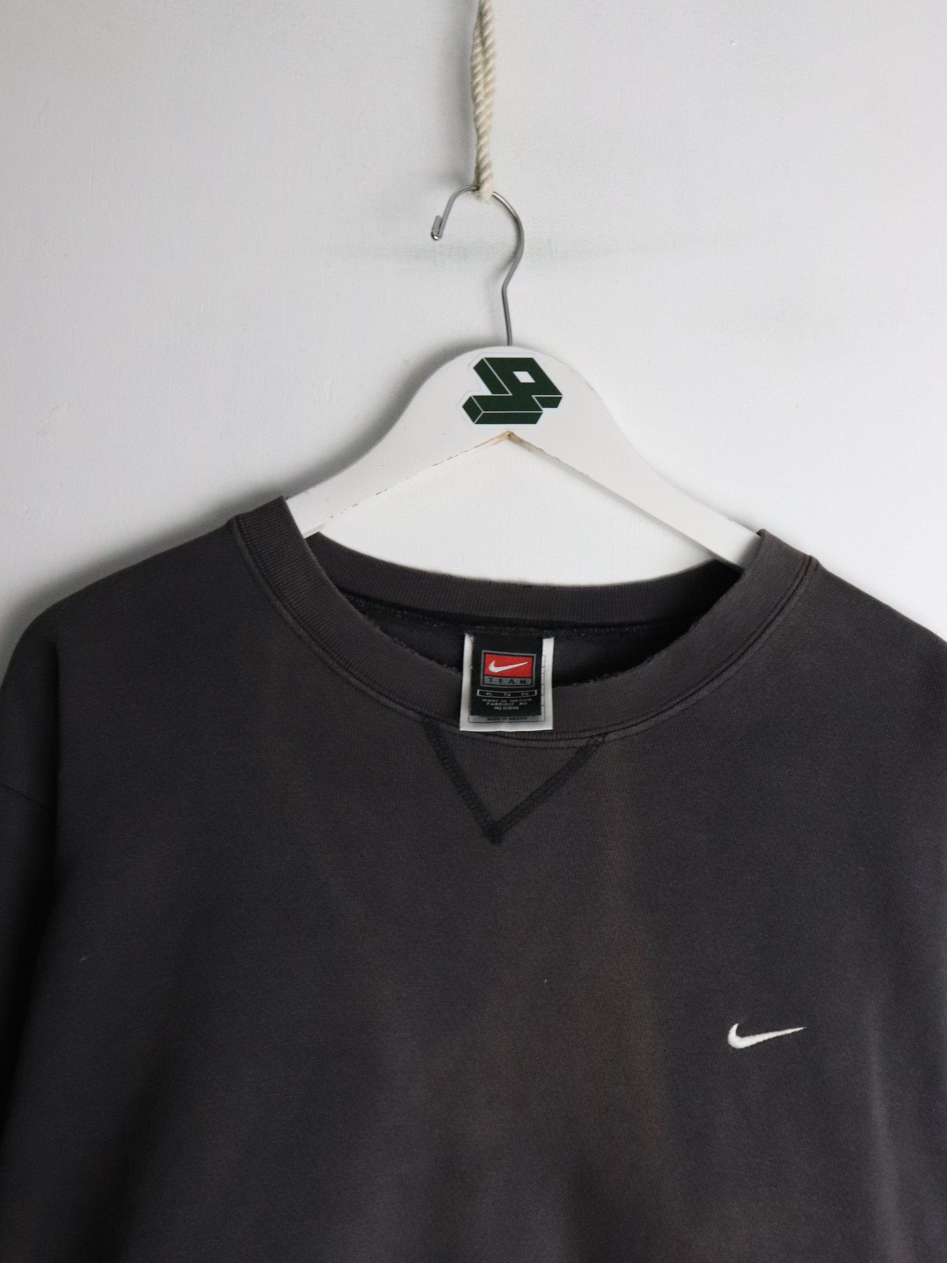 Nike Sweatshirts & Hoodies Vintage Nike Sweatshirt Fits Mens Large Black Swoosh