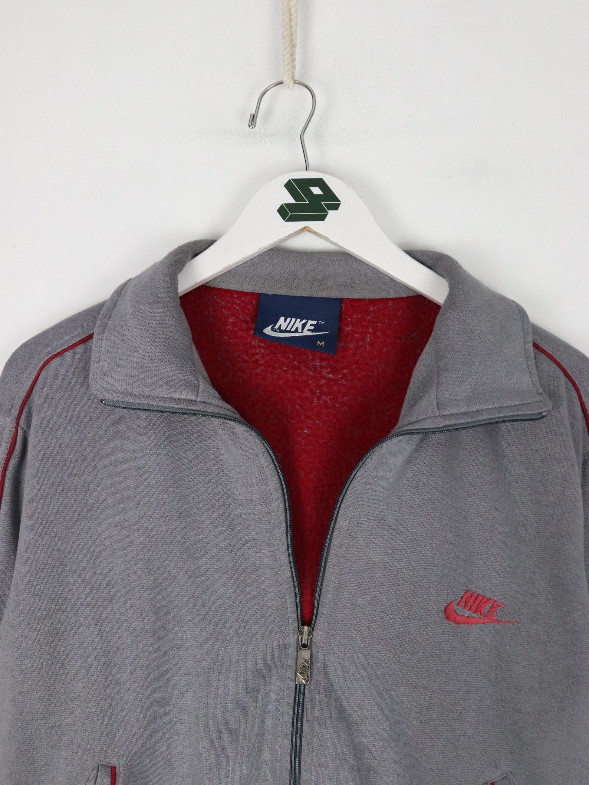 Nike Sweatshirts & Hoodies Vintage Nike Sweatshirt Fits Mens Small Grey Full Zip 80s