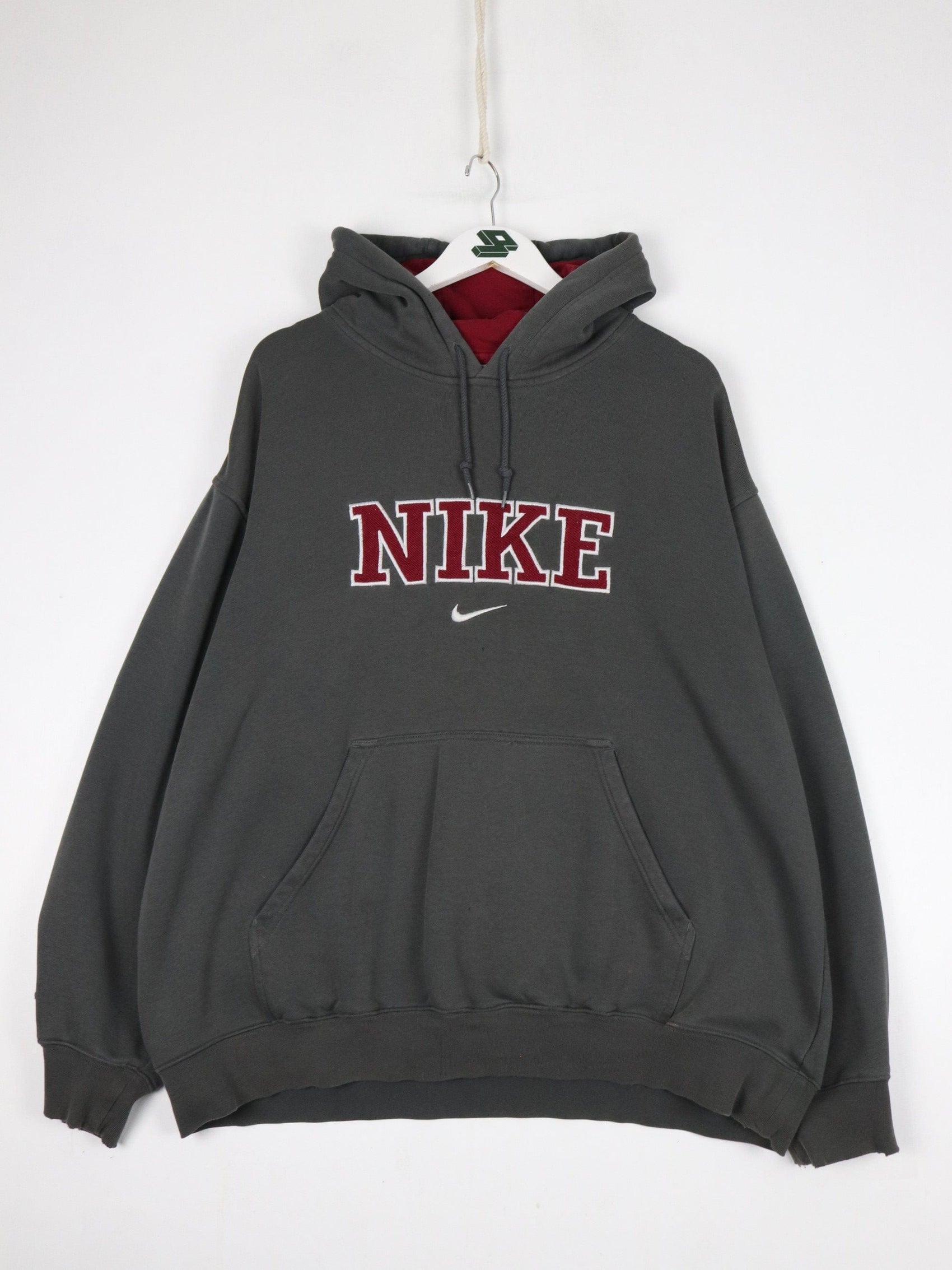 Nike Sweatshirts & Hoodies Vintage Nike Sweatshirt Fits Mens XL Grey Swoosh Hoodie