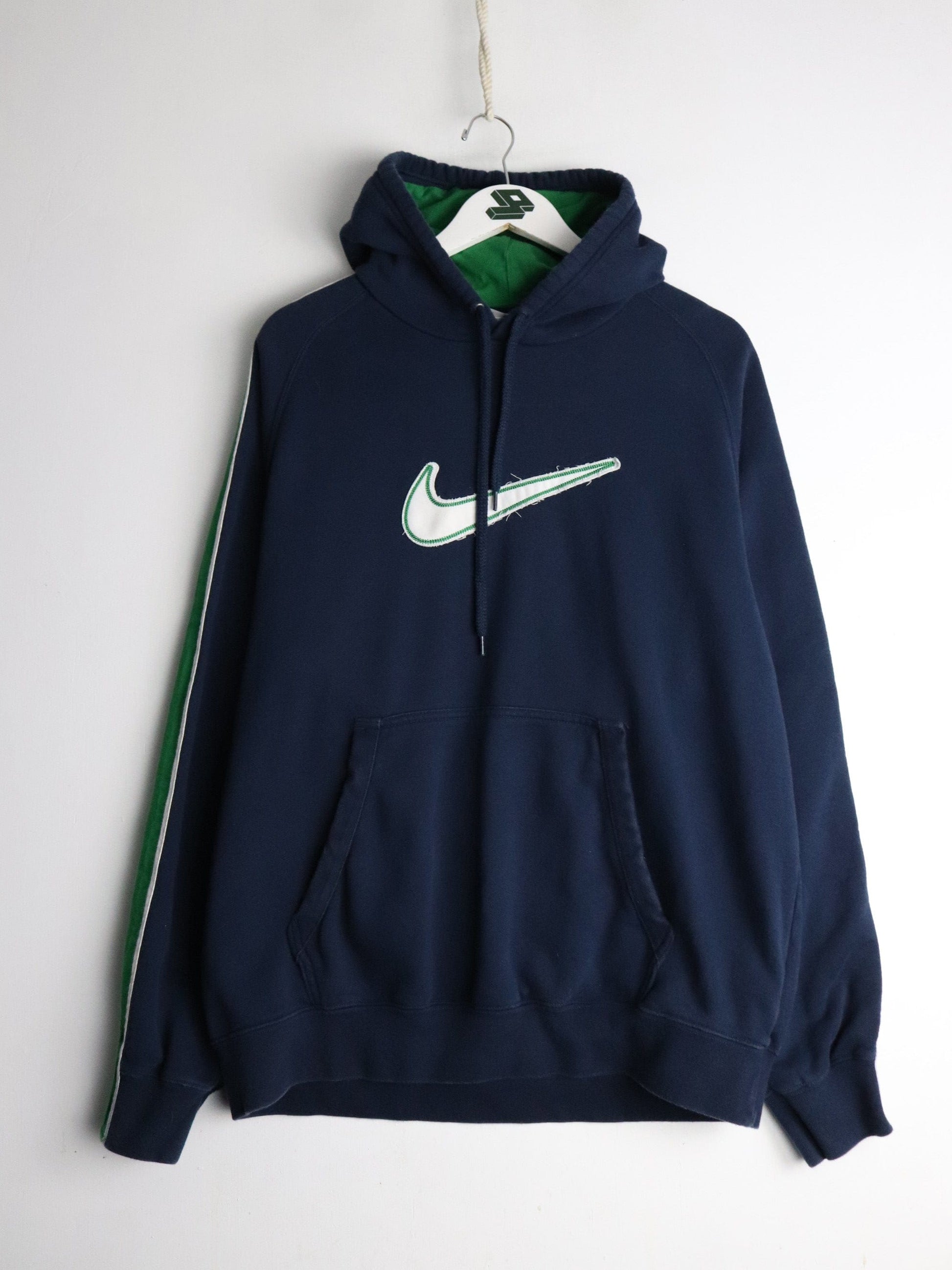 Nike Sweatshirts & Hoodies Vintage Nike Sweatshirt Mens Large Blue Swoosh Hoodie