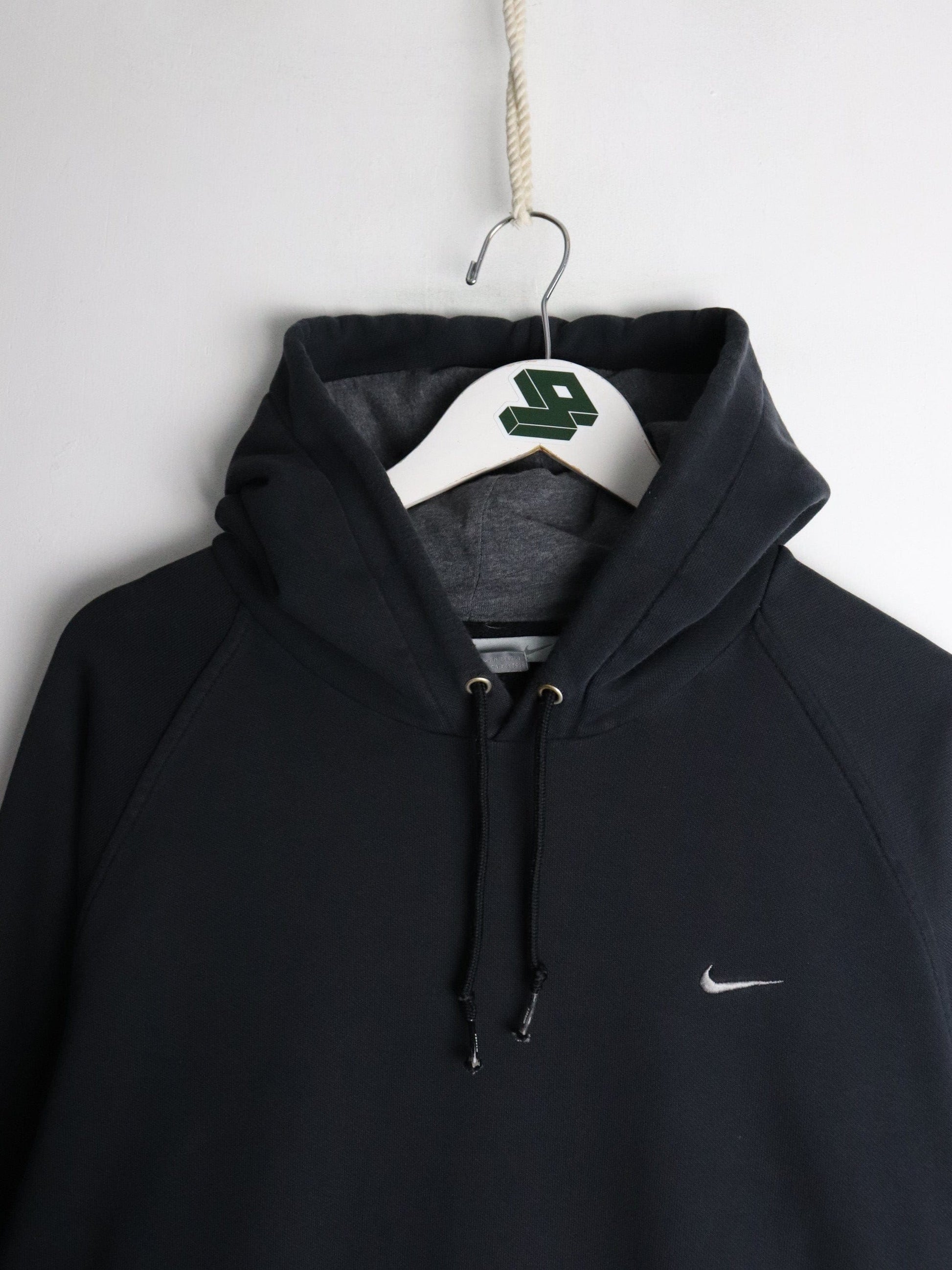 Nike Sweatshirts & Hoodies Vintage Nike Sweatshirt Mens XL Black Swoosh Hoodie