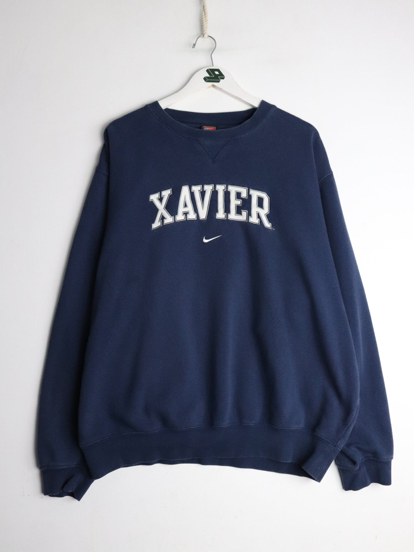 Nike Sweatshirts & Hoodies Vintage Xavier University Sweatshirt Mens Large Blue Nike Swoosh