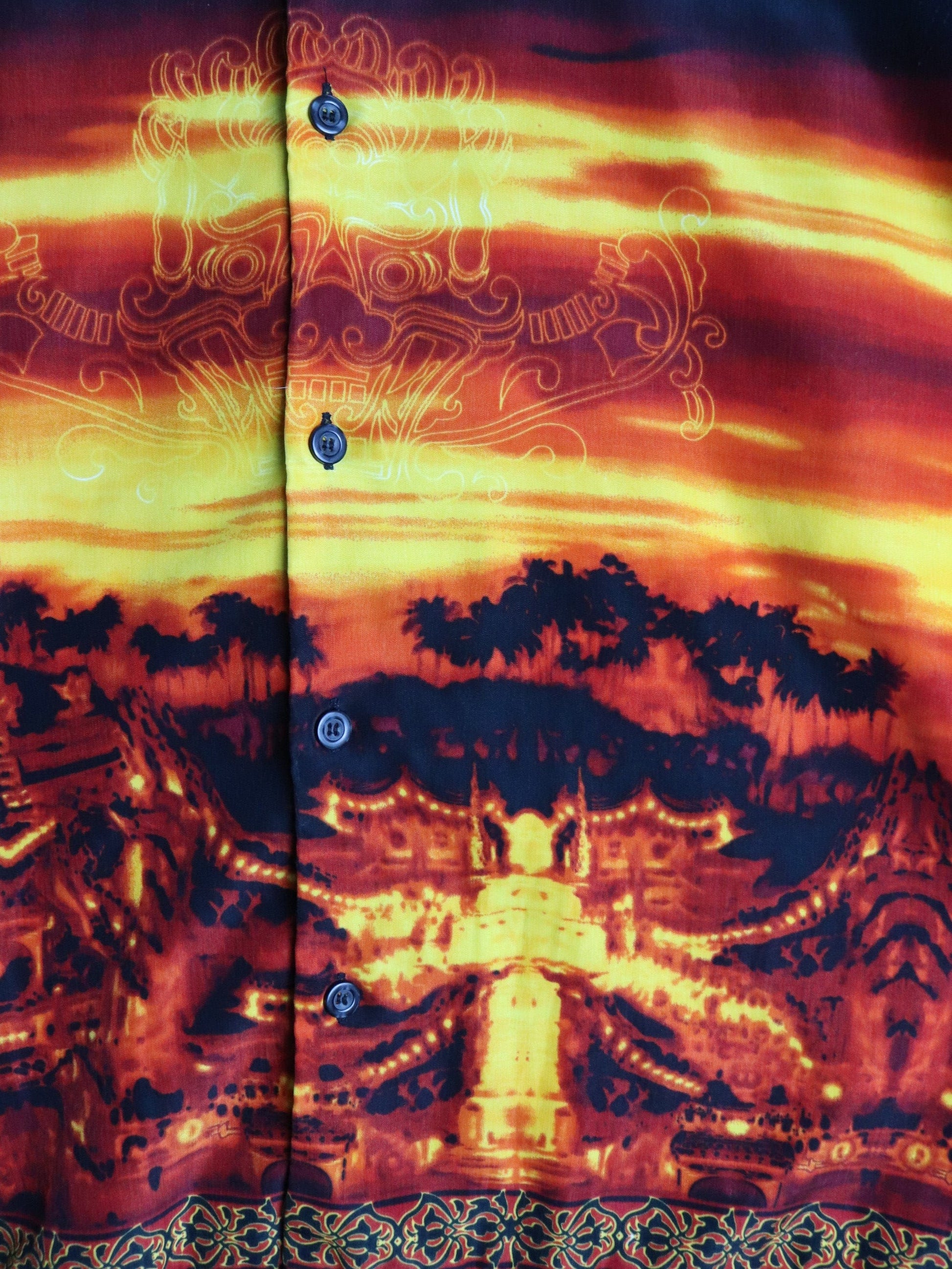 No Boundaries Shirt Mens XL Black Native Button Up from propervintagecanada