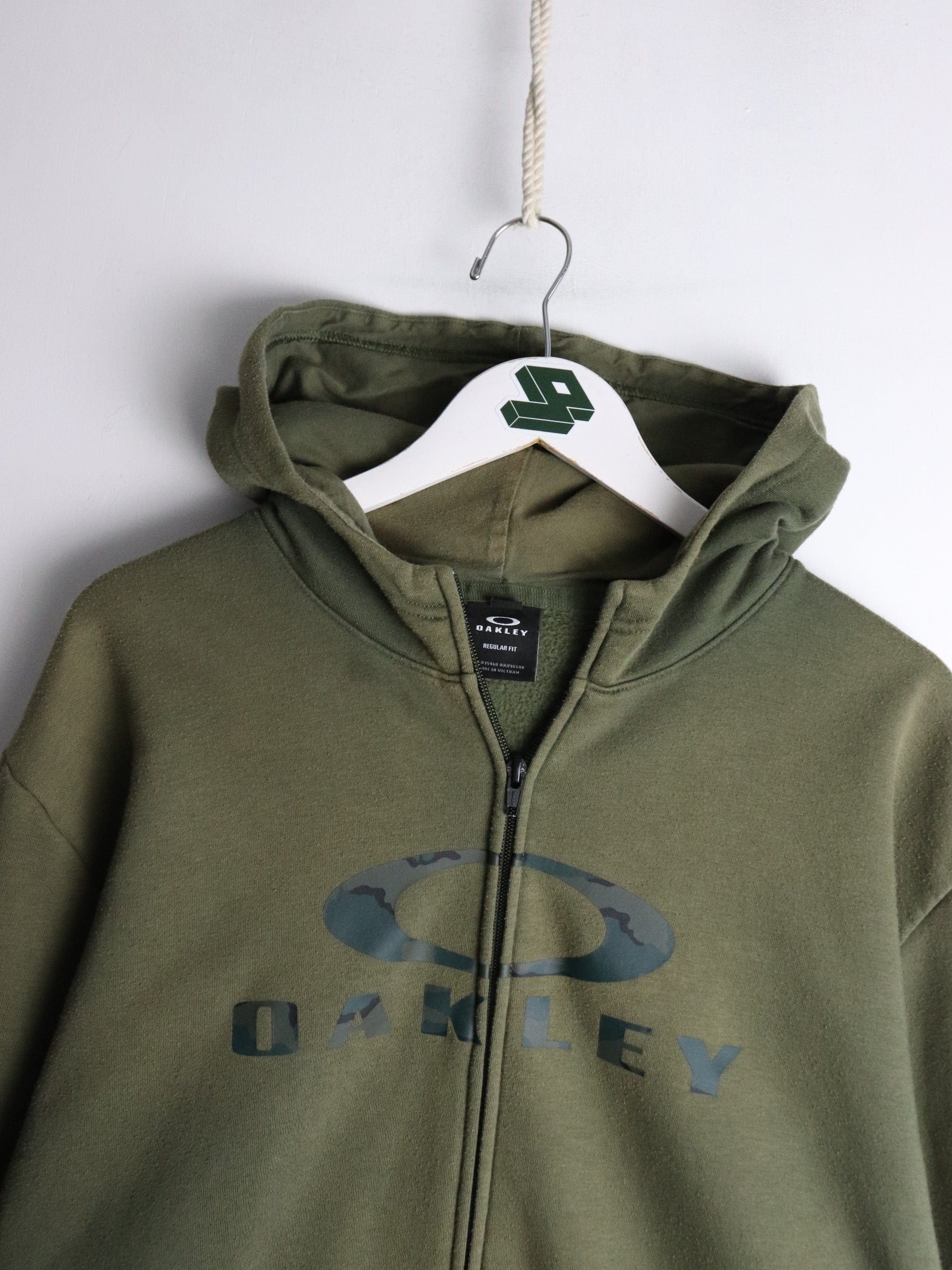Oakley Sweatshirt Mens 2XL Green Full Zip Hoodie – Proper Vintage