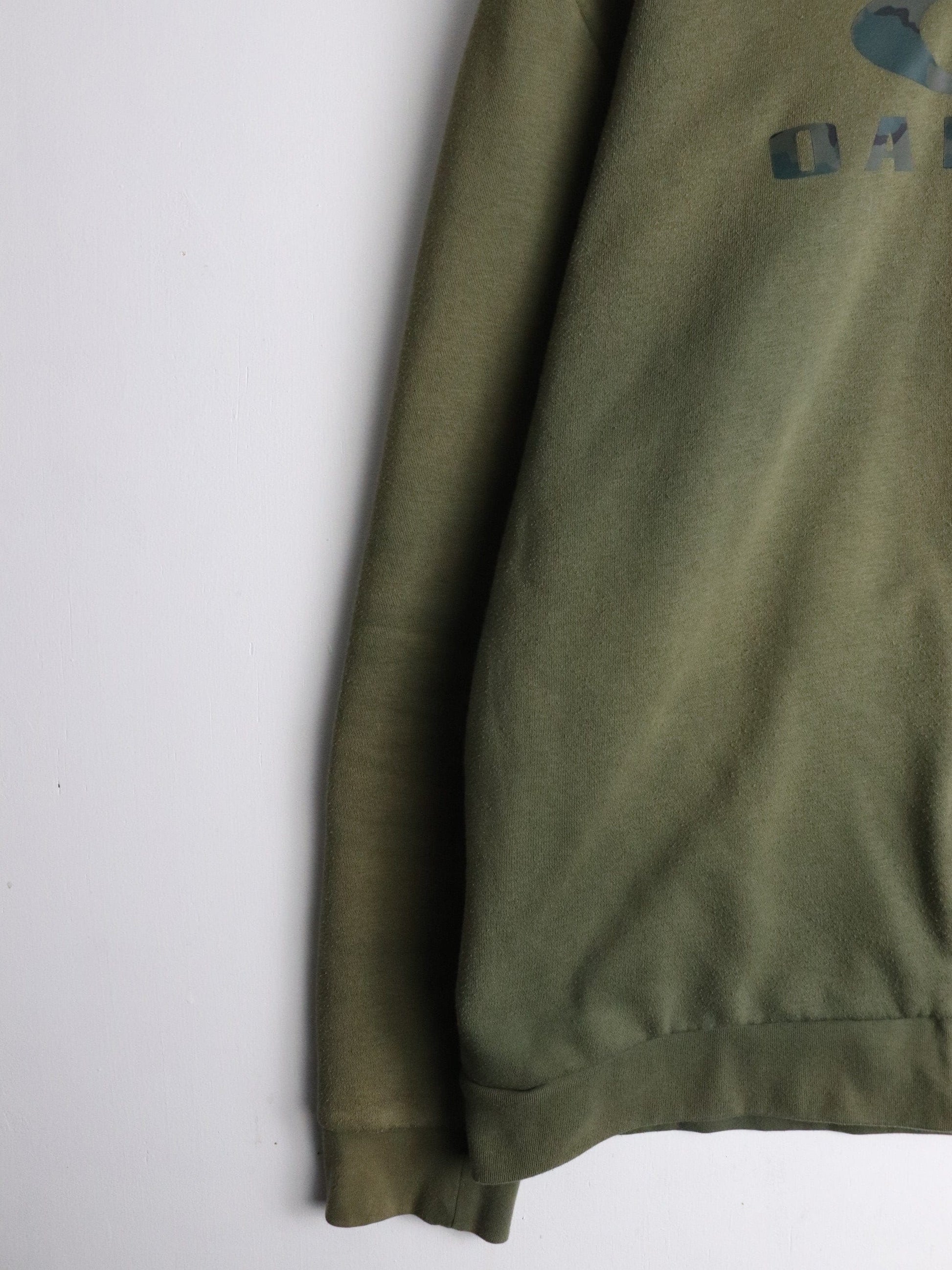 Oakley Sweatshirt Mens 2XL Green Full Zip Hoodie from propervintagecanada