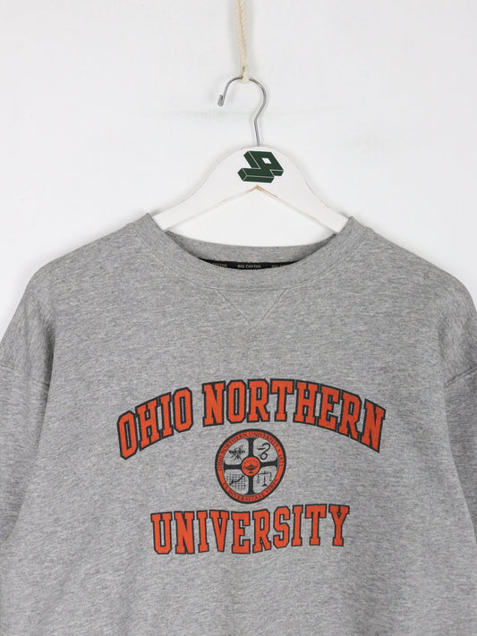 Ohio Northern University Sweatshirt Mens Medium Grey College