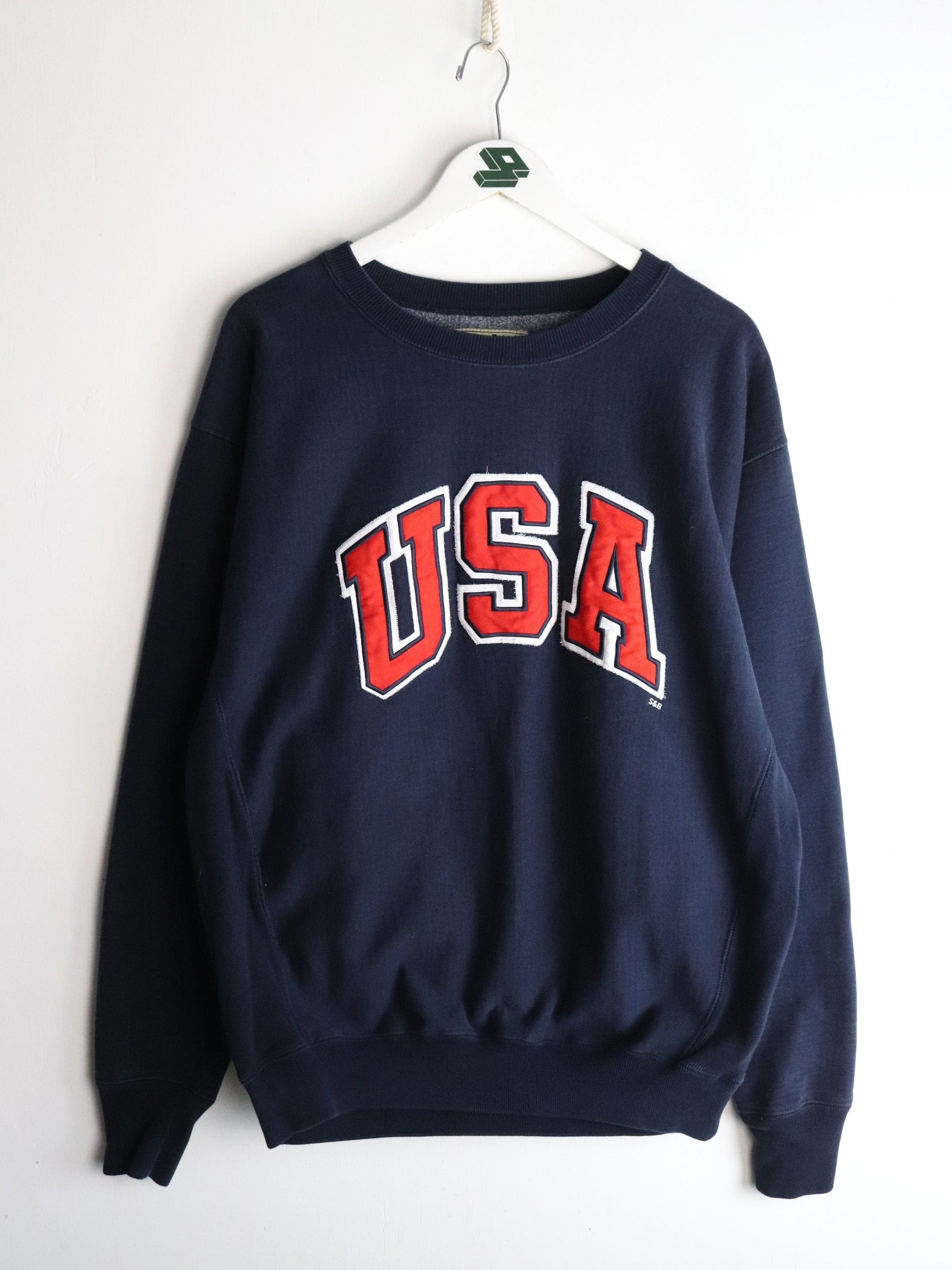 Olympics Sweatshirts & Hoodies Vintage USA Sweatshirt Mens XL Blue