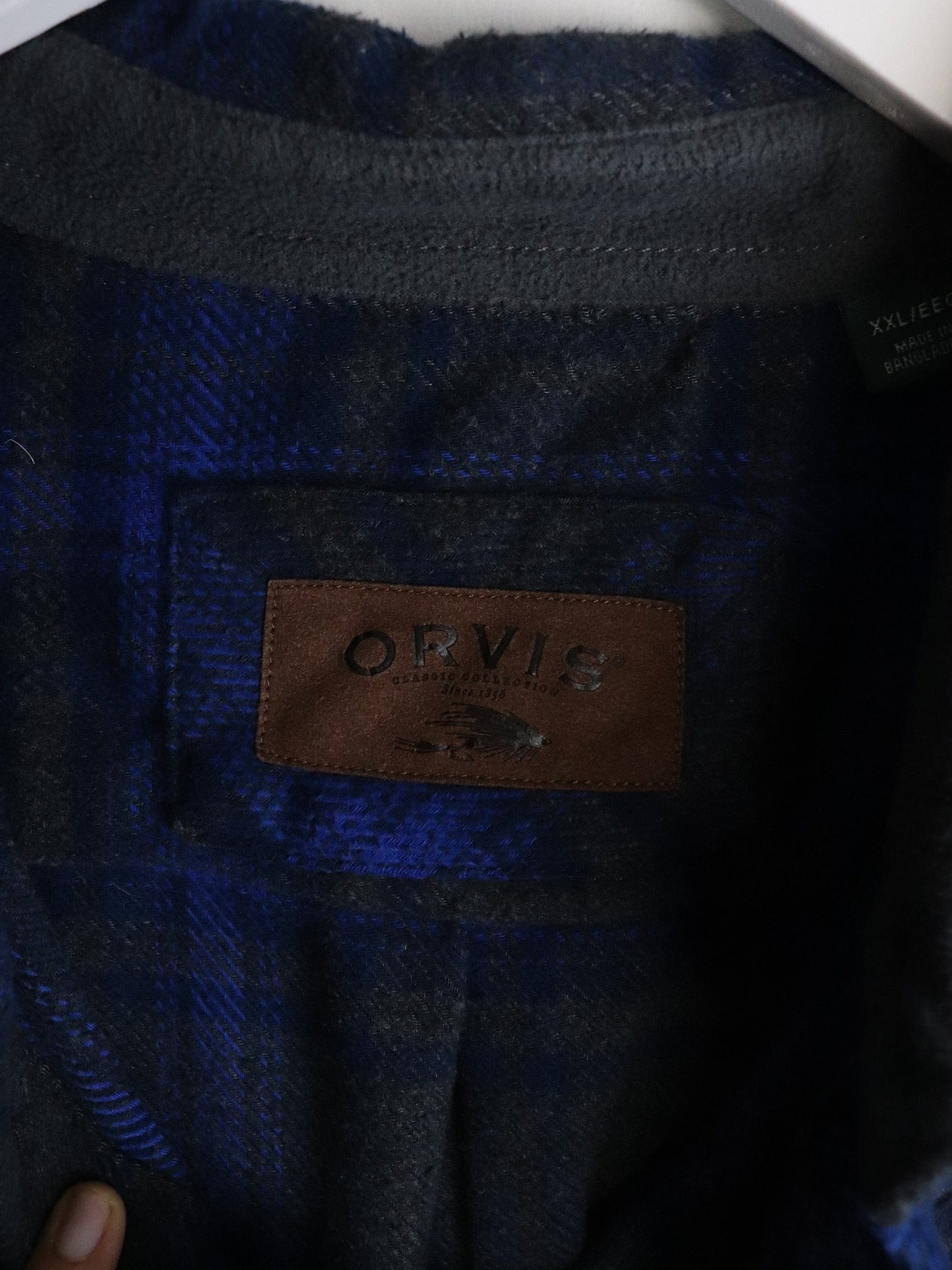 Orvis Shirt Mens 2XL Grey Button Up Flannel from propervintagecanada