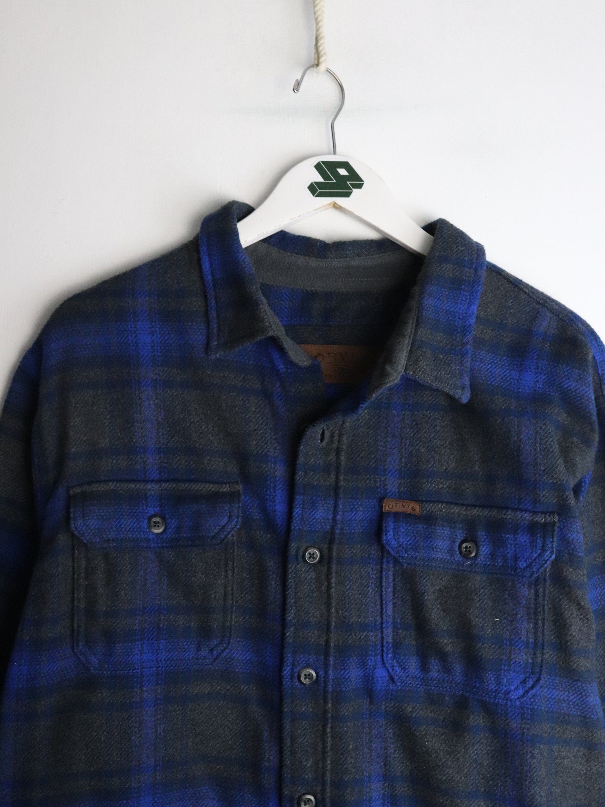 Orvis Shirt Mens 2XL Grey Button Up Flannel from propervintagecanada