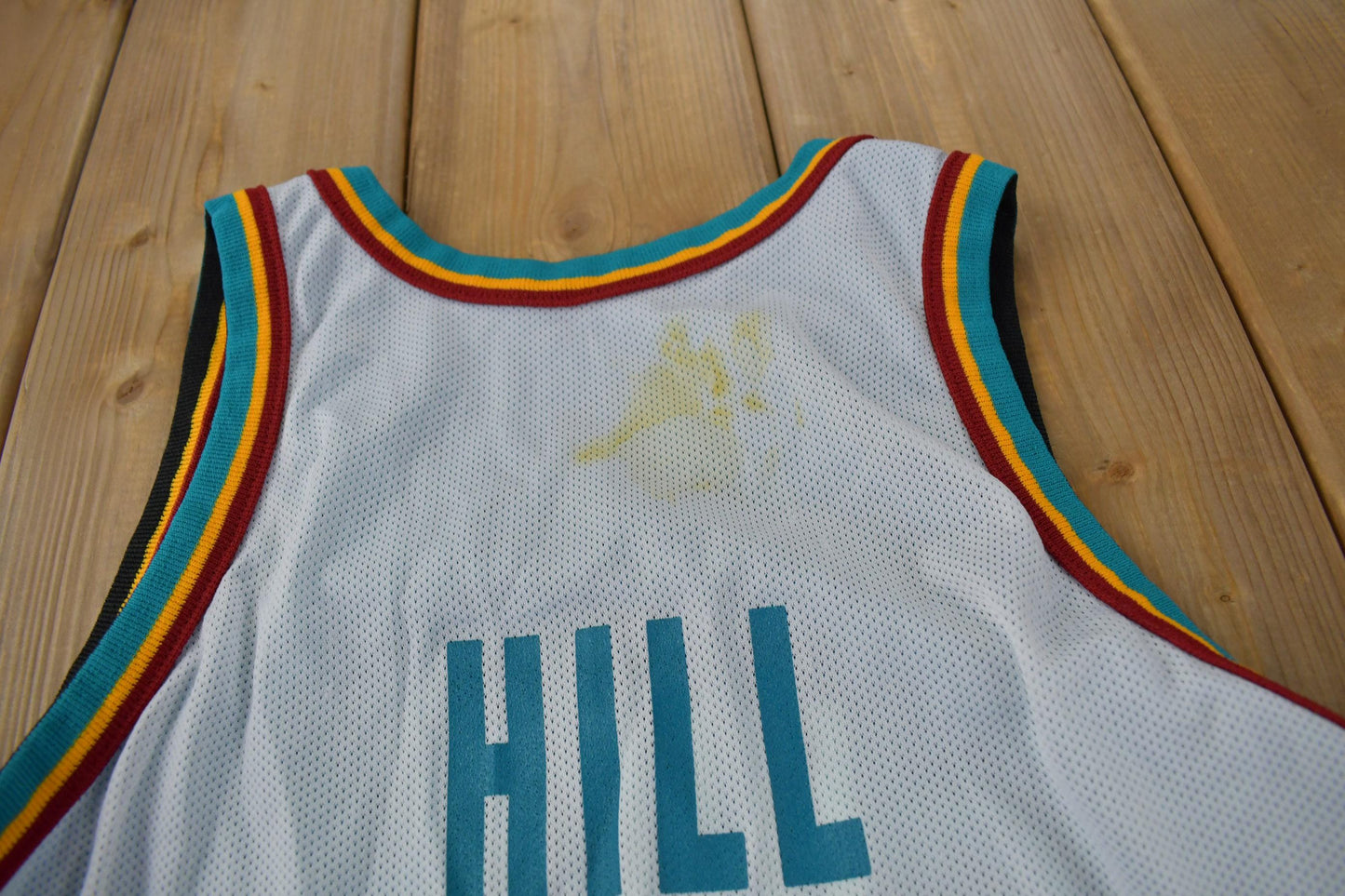 Other Art & Collectibles > Collectibles > Memorabilia > Sports Collectibles > Collectible Jerseys Vintage 1990s Detroit Pistons NBA Grant Hill Reversible Basketball Jersey Youth L / Champion Basketball Jersey / 90s Jersey / Youth Size