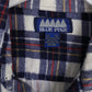 Other Button Up Shirts Blue Pine Shirt Mens XL Tall Red Blue Plaid Flannel Pearl Snap