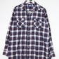 Other Button Up Shirts Blue Pine Shirt Mens XL Tall Red Blue Plaid Flannel Pearl Snap