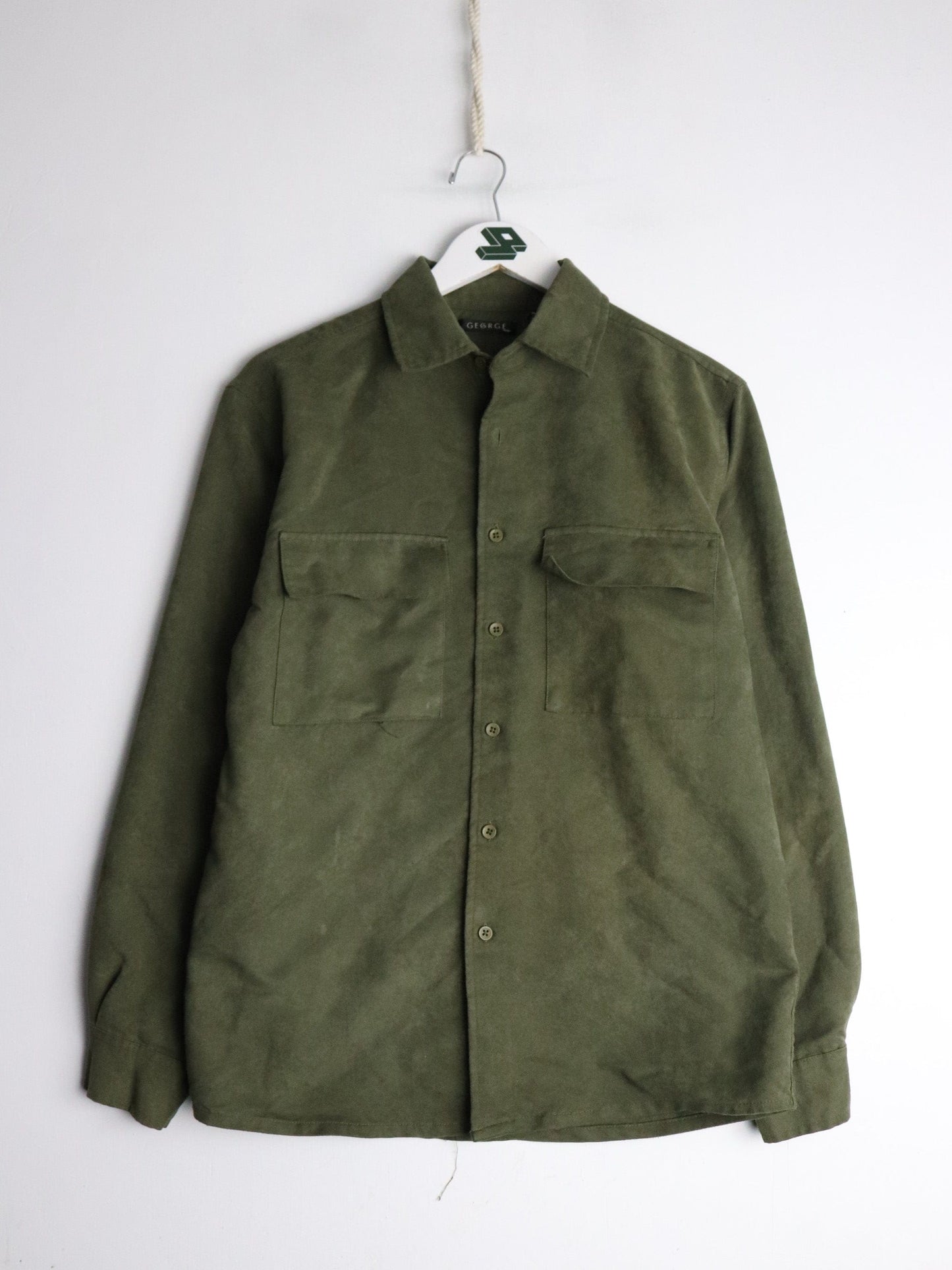 Other Button Up Shirts George Shirt Mens Small Green Soft Button Up