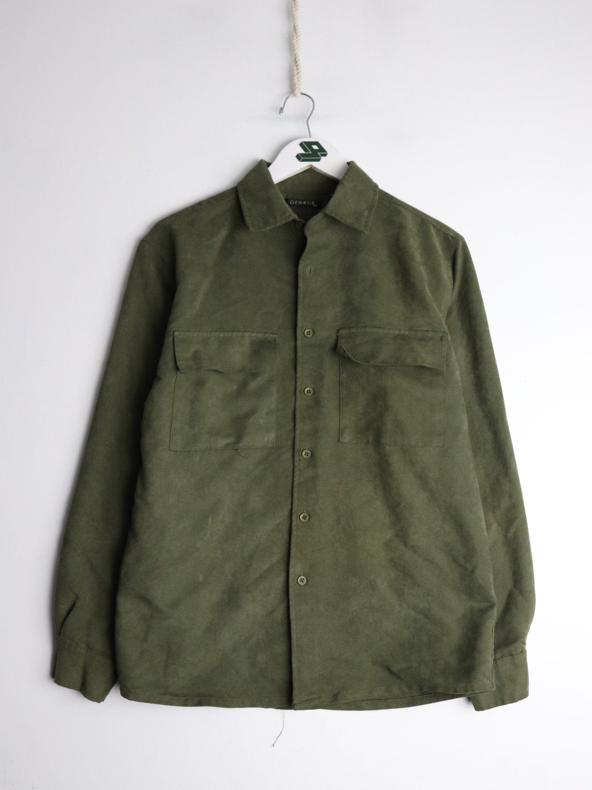 Other Button Up Shirts George Shirt Mens Small Green Soft Button Up