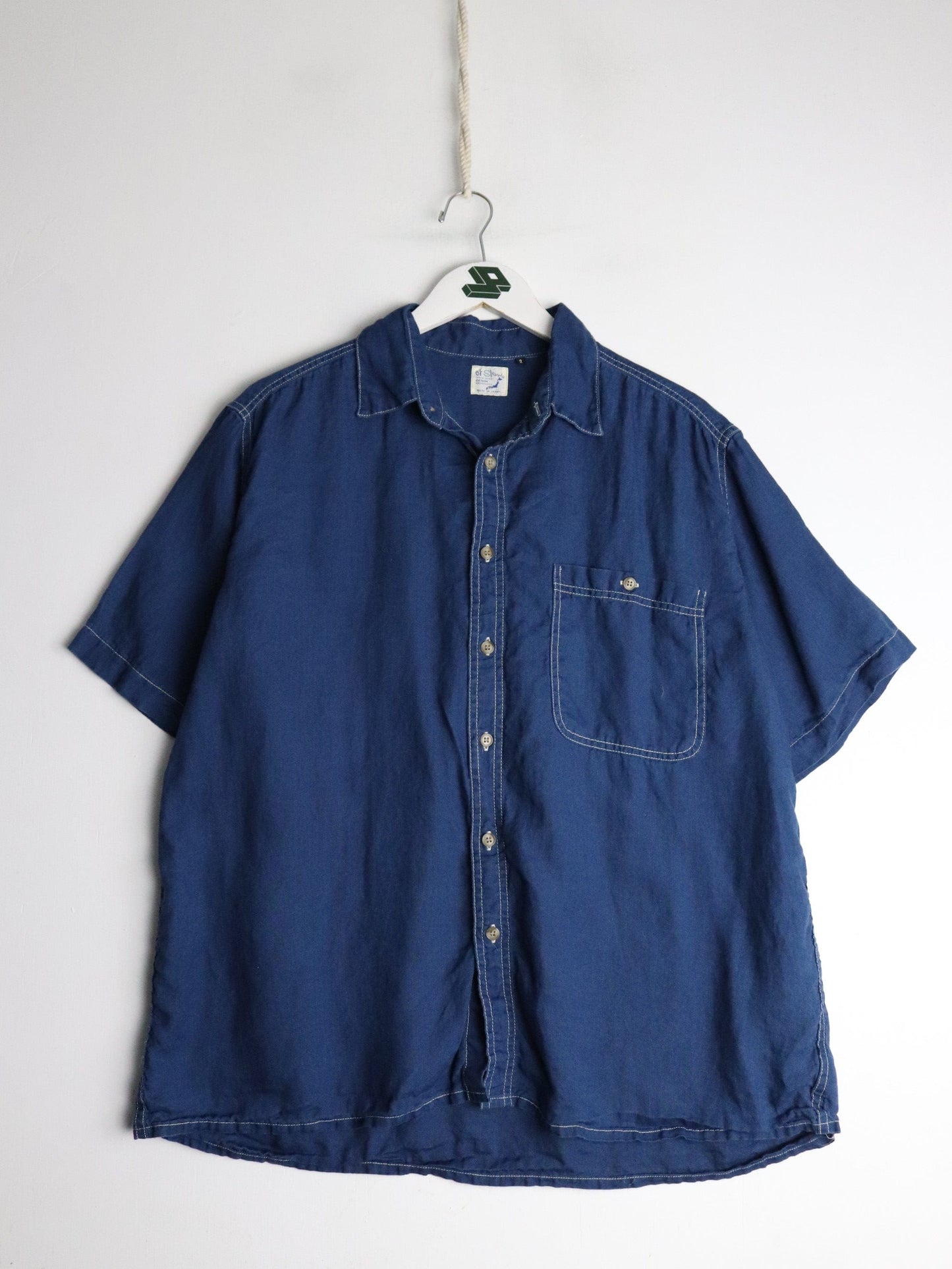 Other Button Up Shirts Orslow Linen Shirt Mens 2 Medium Blue Denim Button Up Japan