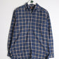 Other Button Up Shirts Parco Shirt Mens Medium Blue Plaid Button Up