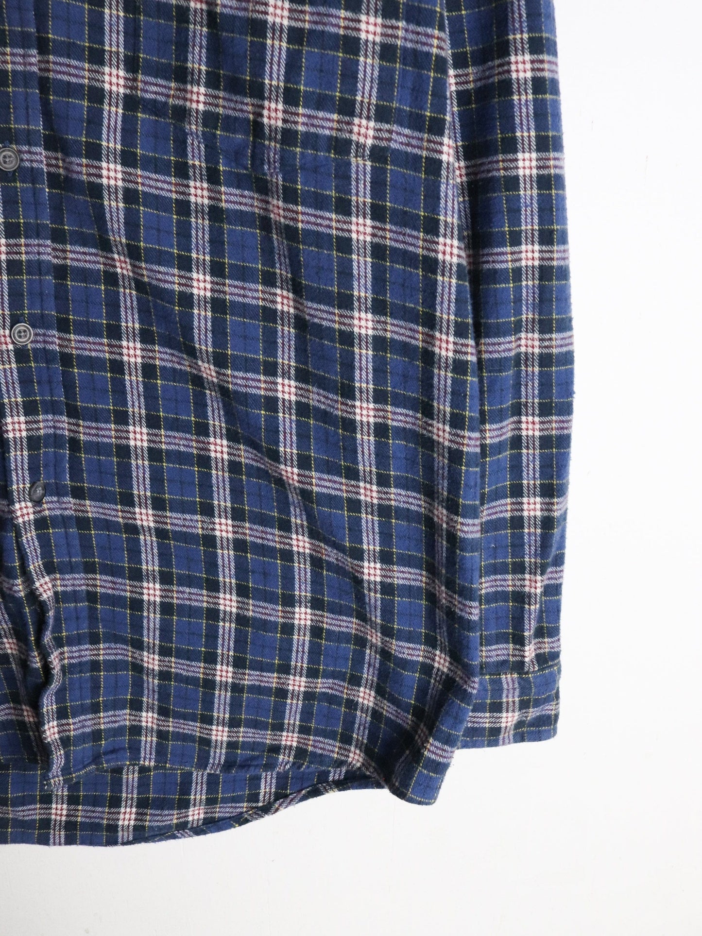 Other Button Up Shirts Parco Shirt Mens Medium Blue Plaid Button Up