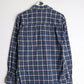 Other Button Up Shirts Parco Shirt Mens Medium Blue Plaid Button Up