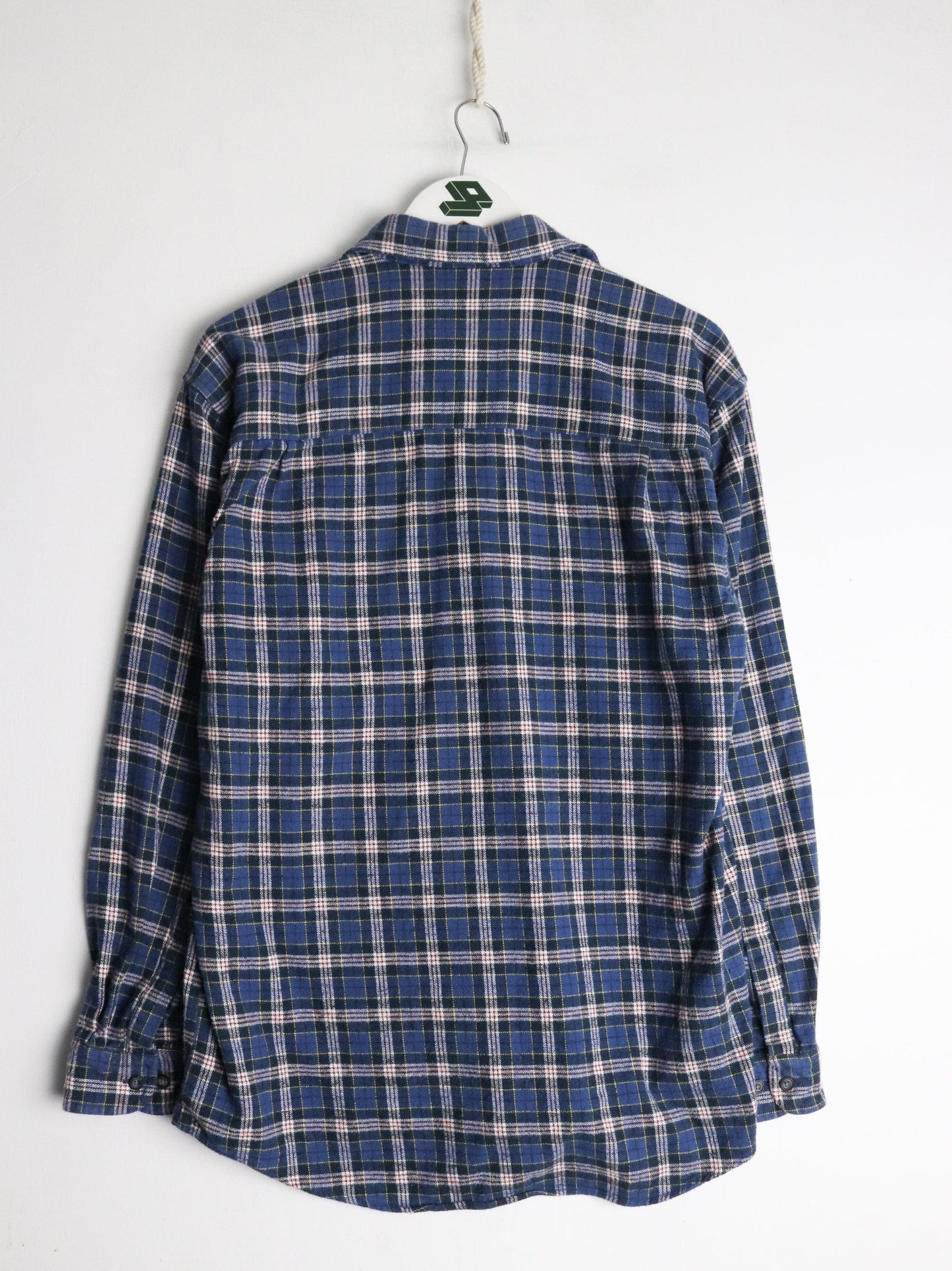 Other Button Up Shirts Parco Shirt Mens Medium Blue Plaid Button Up