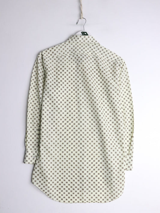 Other Button Up Shirts Tien Tan Shirt Womens 15 Small Beige Button Up