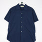 Other Button Up Shirts Vintage Anchor Textiles Shirt Mens Large Blue Short Sleeve Button Up