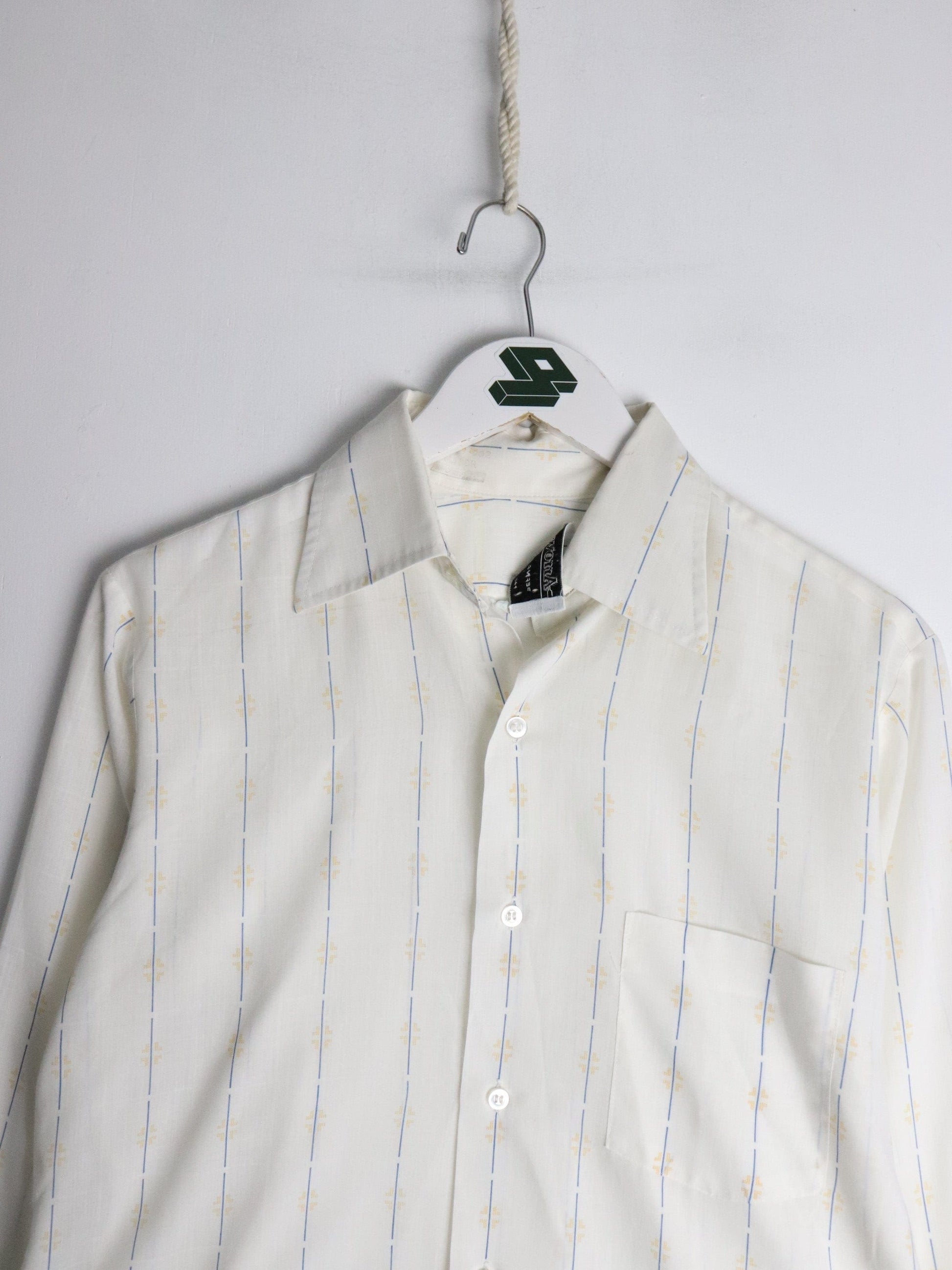 Other Button Up Shirts Vintage Arrow Shirt Mens 15 Medium White Lightweight Button Up