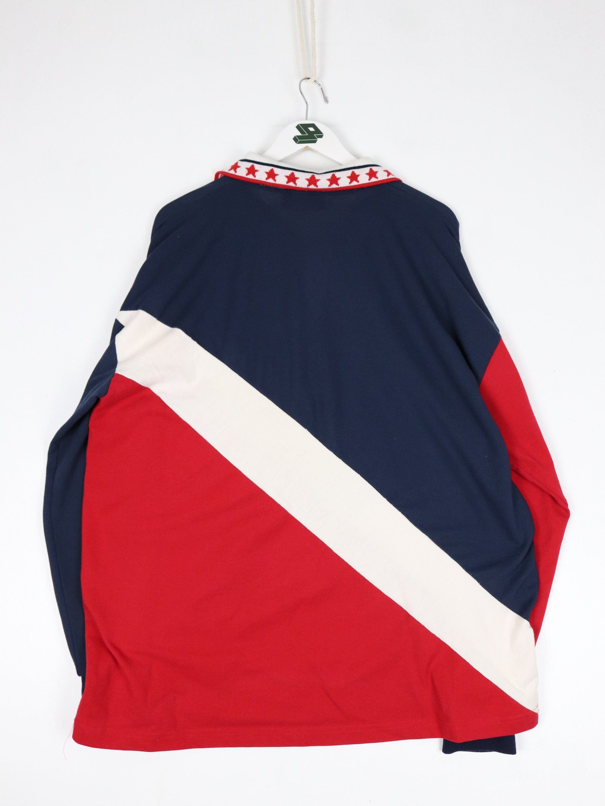 Vintage Bootleg Nautica Polo Shirt Mens XL Red Sailing 90s Long Sleeve –  Proper Vintage