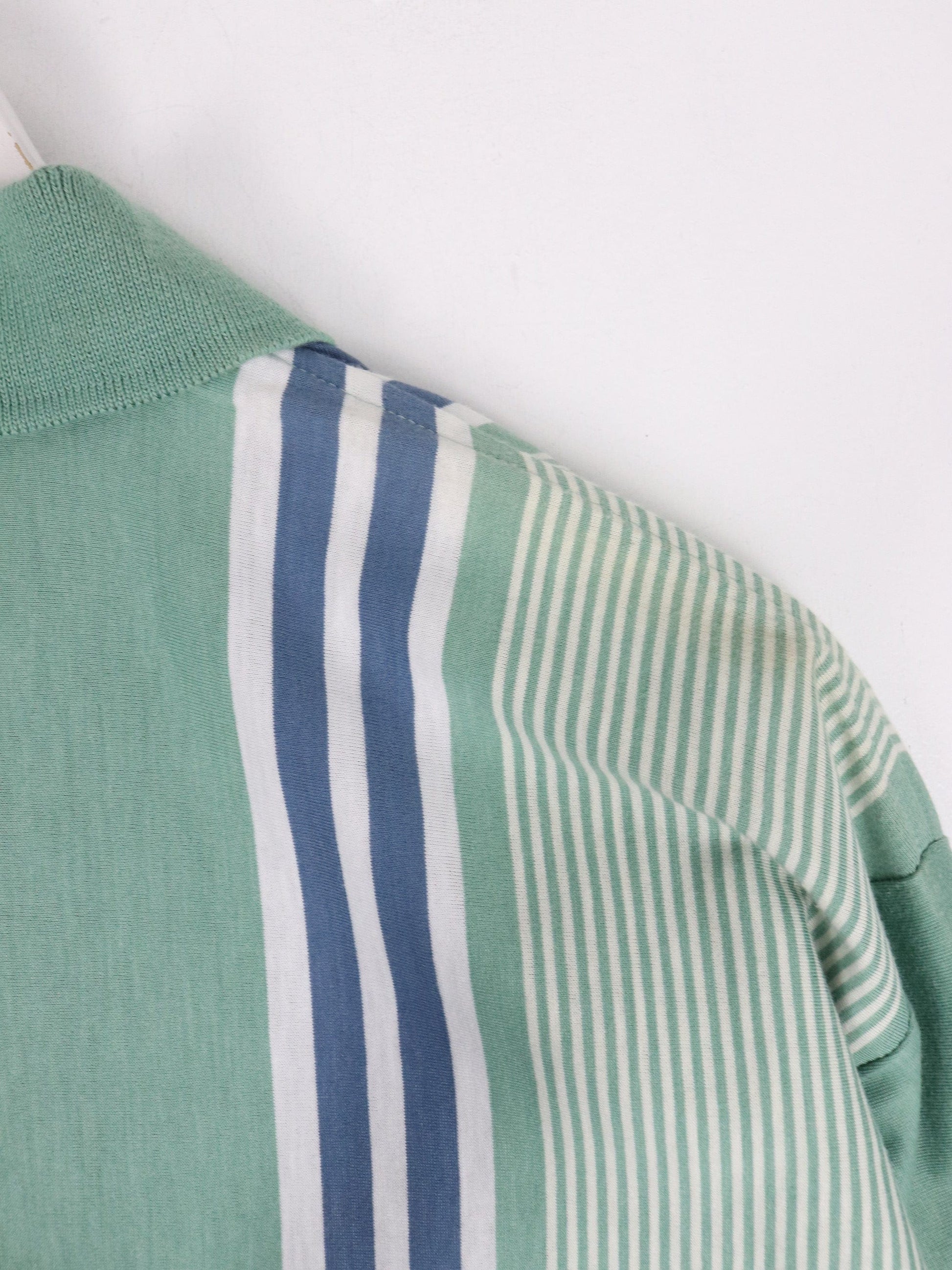 Other Button Up Shirts Vintage Bootleg Valentino Polo Shirt Mens 4 Large Green Striped