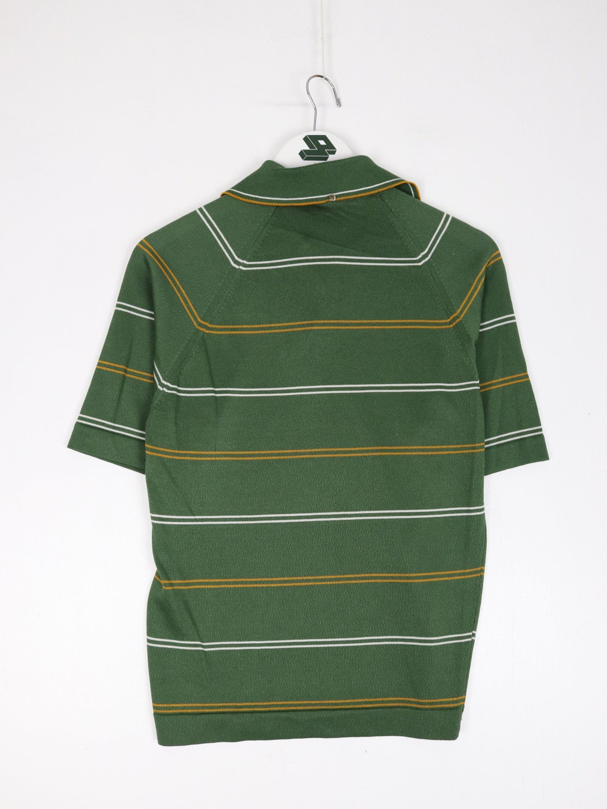 Other Button Up Shirts Vintage Polo Shirt Adult Small Green Striped Lightweight