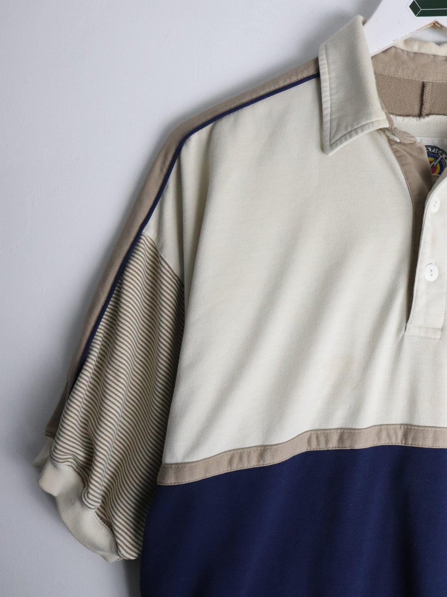 Other Button Up Shirts Vintage Static Polo Shirt Fits Mens Medium Beige