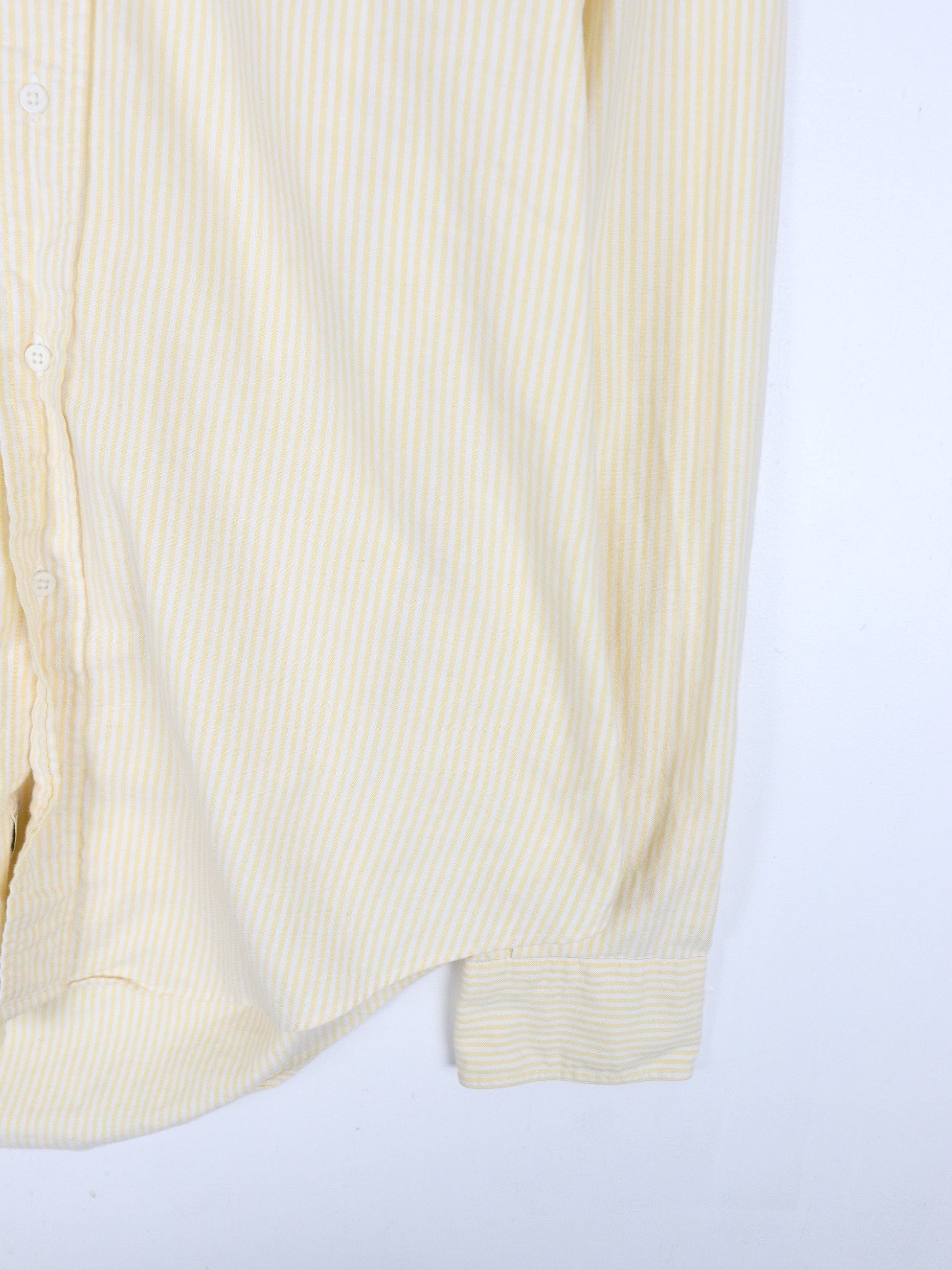 Other Button Up Shirts Vintage The Bagpiper Shirt Mens 16 Medium Yellow Striped Button Up