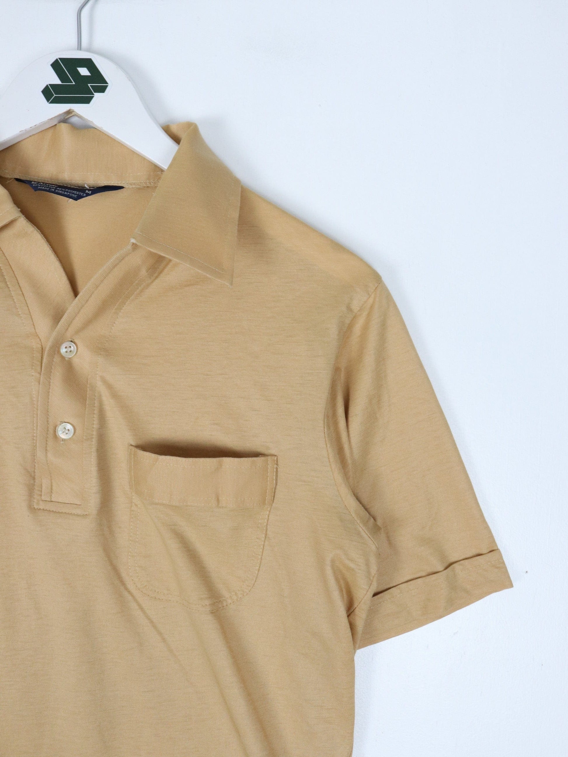Other Button Up Shirts Vintage Tournament By Arrow Polo Shirt Fits Mens Small Brown Lightweight 90s