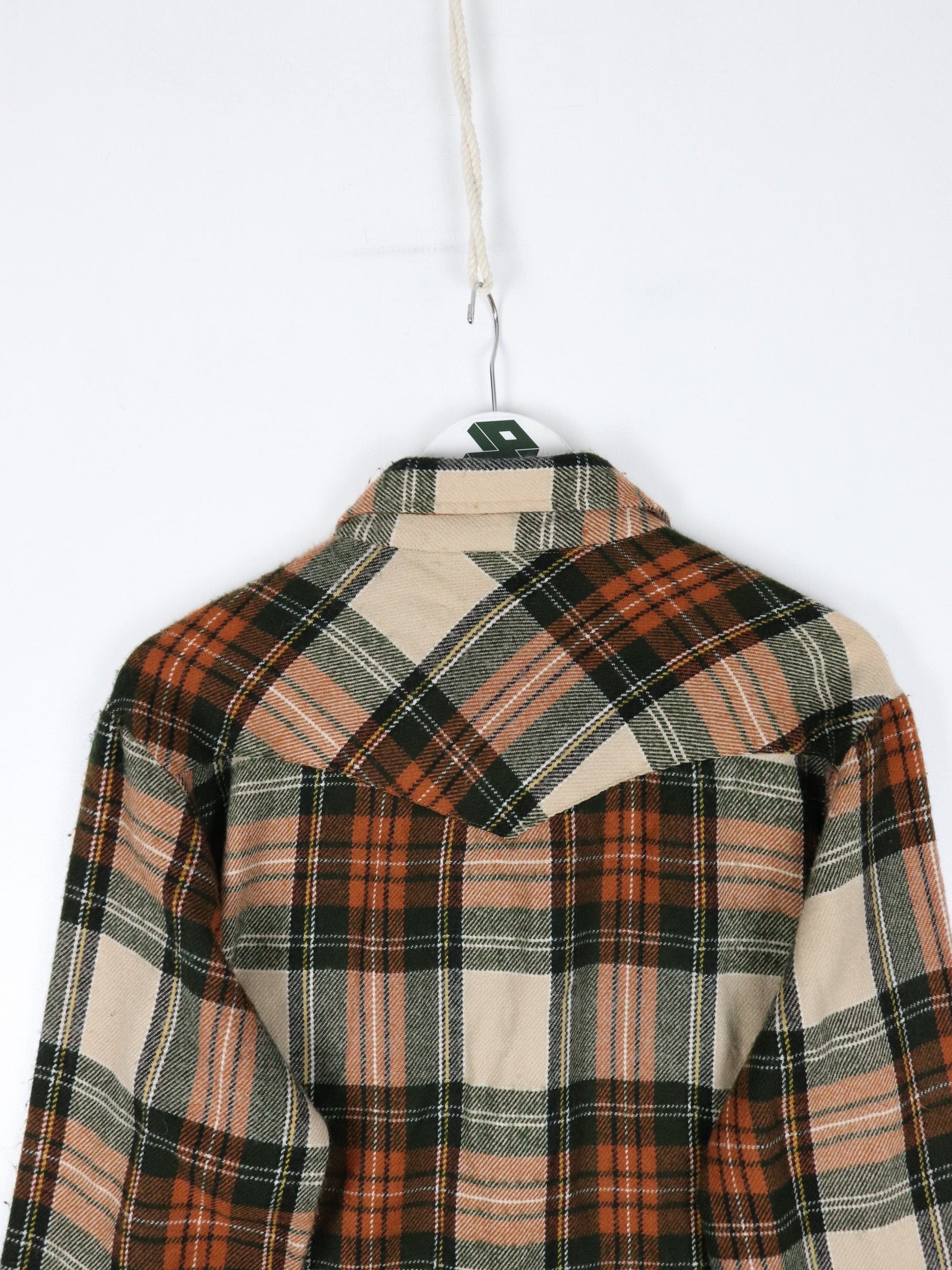Vintage Townsley Shirt Mens Large Beige Flannel Pearl Snap – Proper Vintage