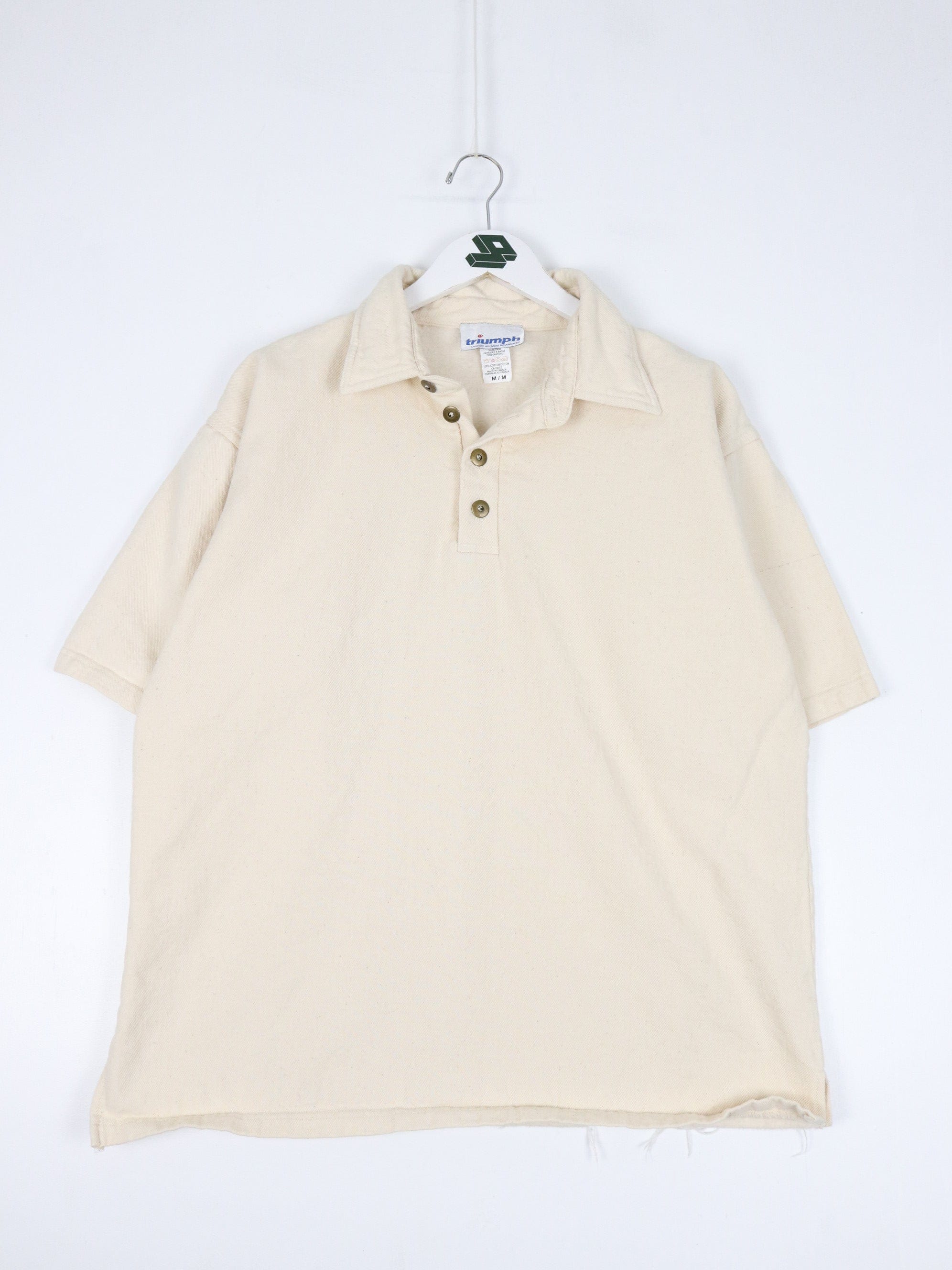 Vintage Triumph Polo Shirt Mens Medium Beige Casual – Proper Vintage