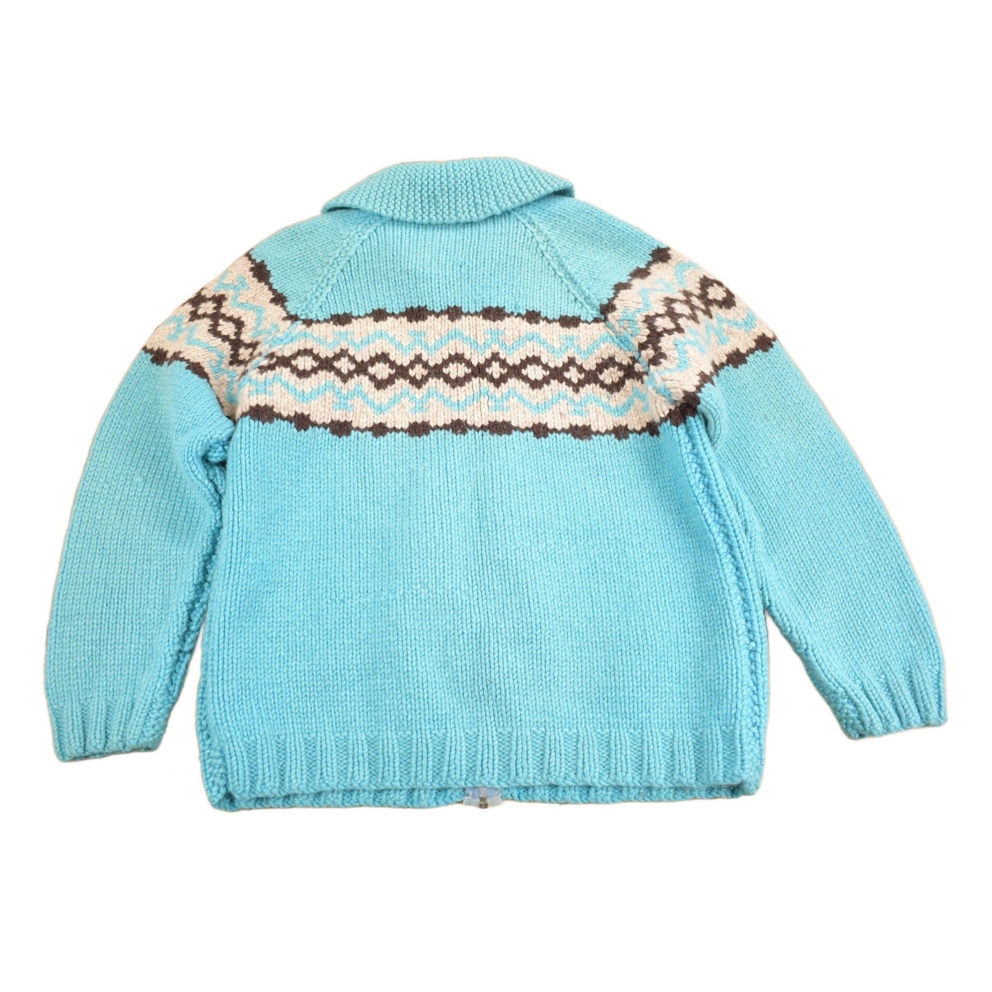 Other Clothing > Gender Neutral Adult Clothing > Hoodies & Sweatshirts > Sweatshirts Vintage 1950s Hand-Knit Cowichan Sweater Men's Medium