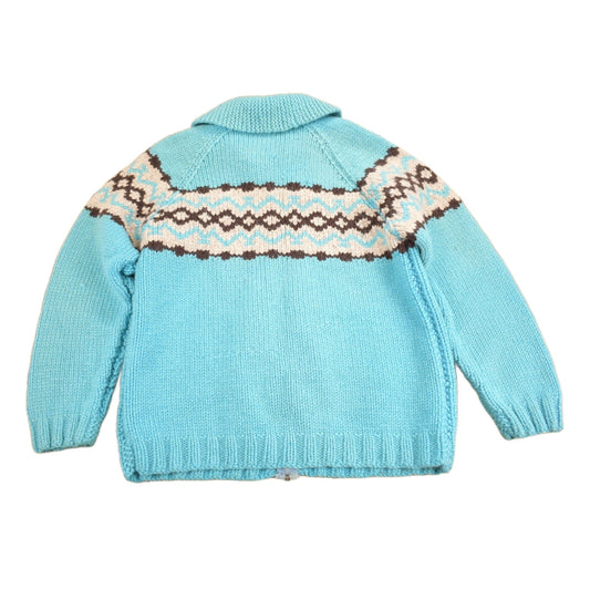 Other Clothing > Gender Neutral Adult Clothing > Hoodies & Sweatshirts > Sweatshirts Vintage 1950s Hand-Knit Cowichan Sweater Men's Medium